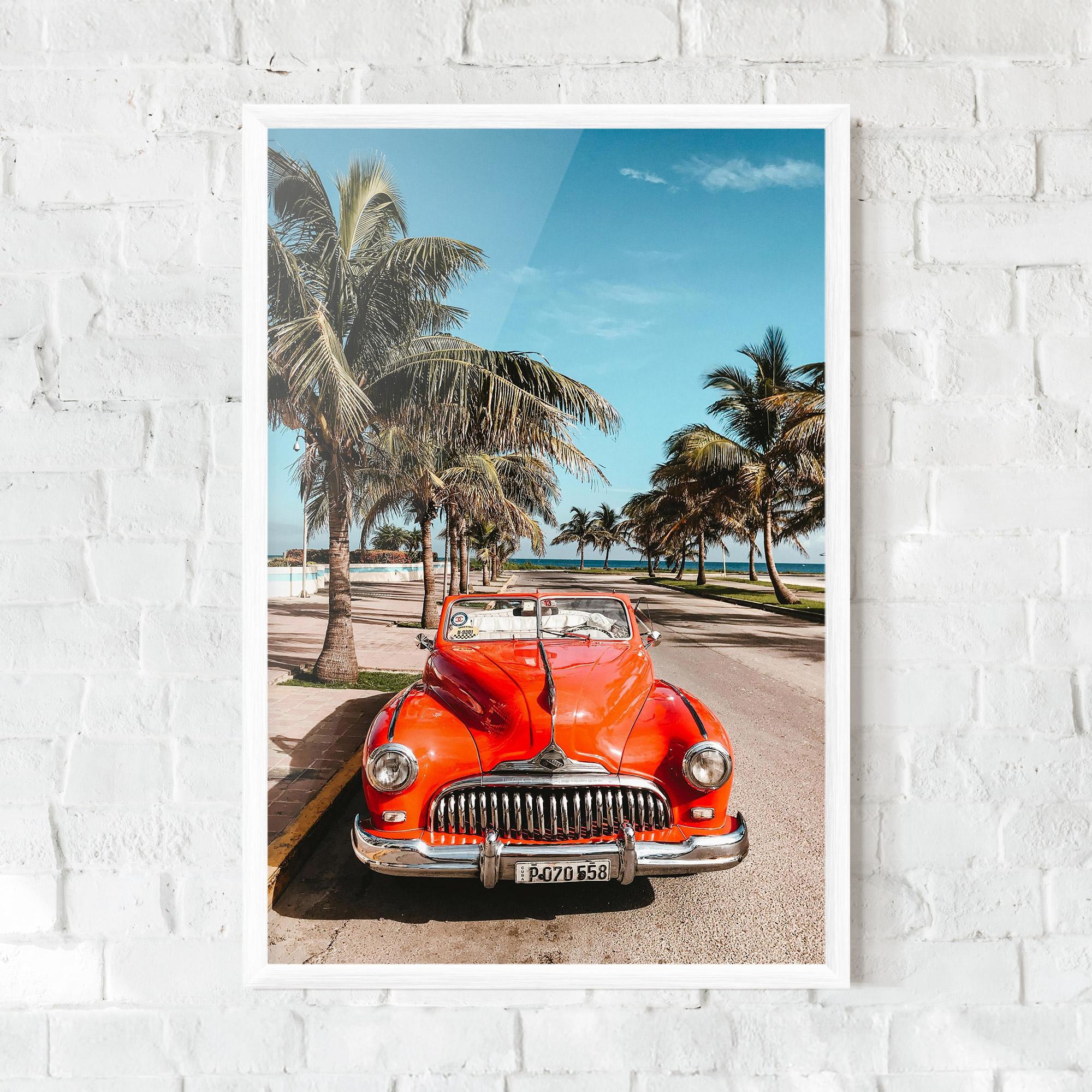 Keretezett Poszter Red Summer Car mockup 0