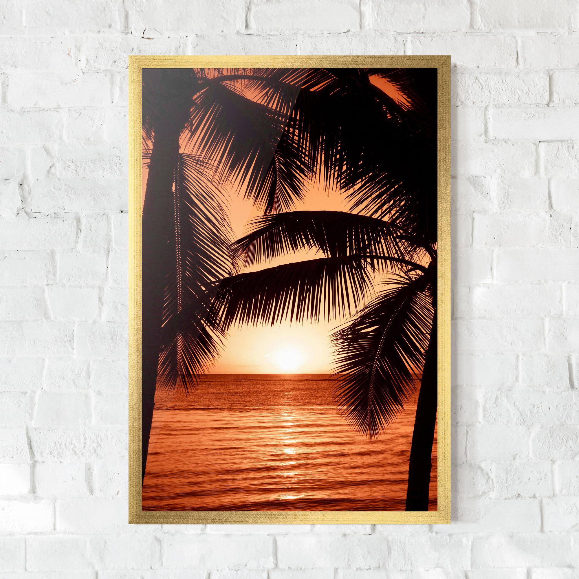 Keretezett Poszter Orange Sea mockup 0