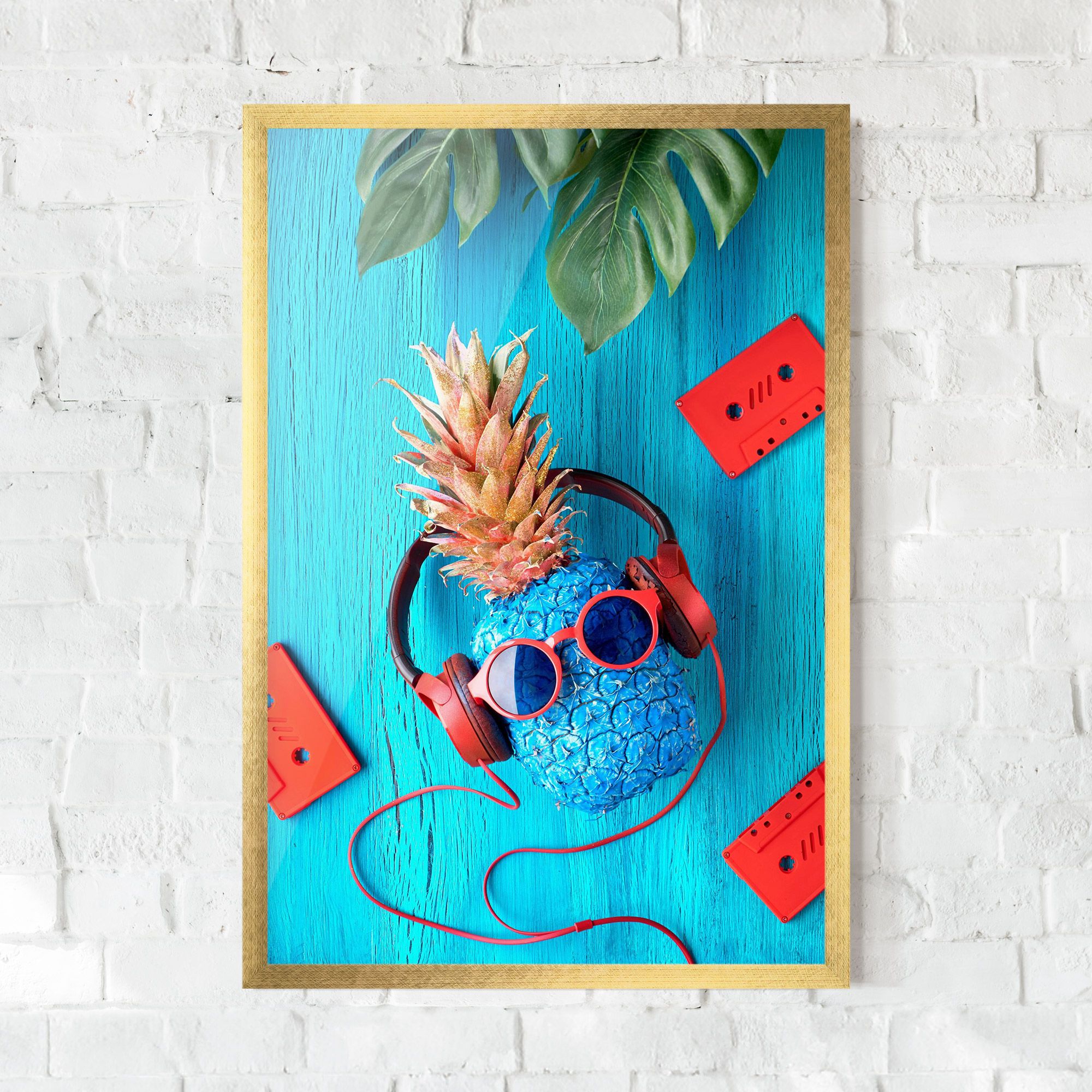 Pineapple On Blue mockup 0