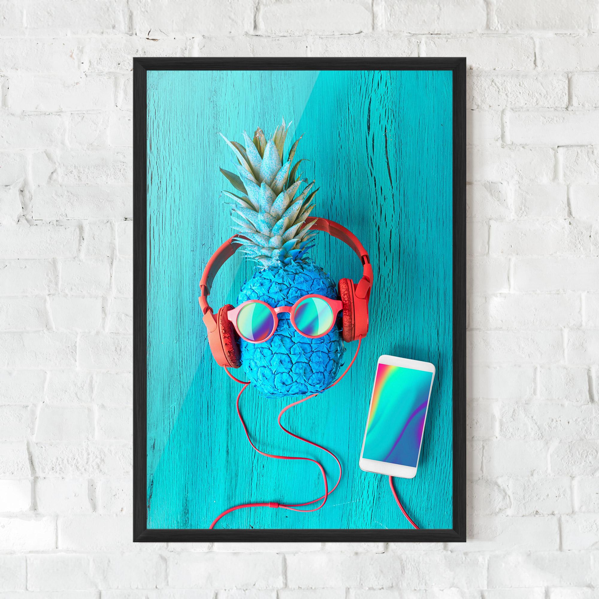 Keretezett Poszter Blue Pineapple mockup 0