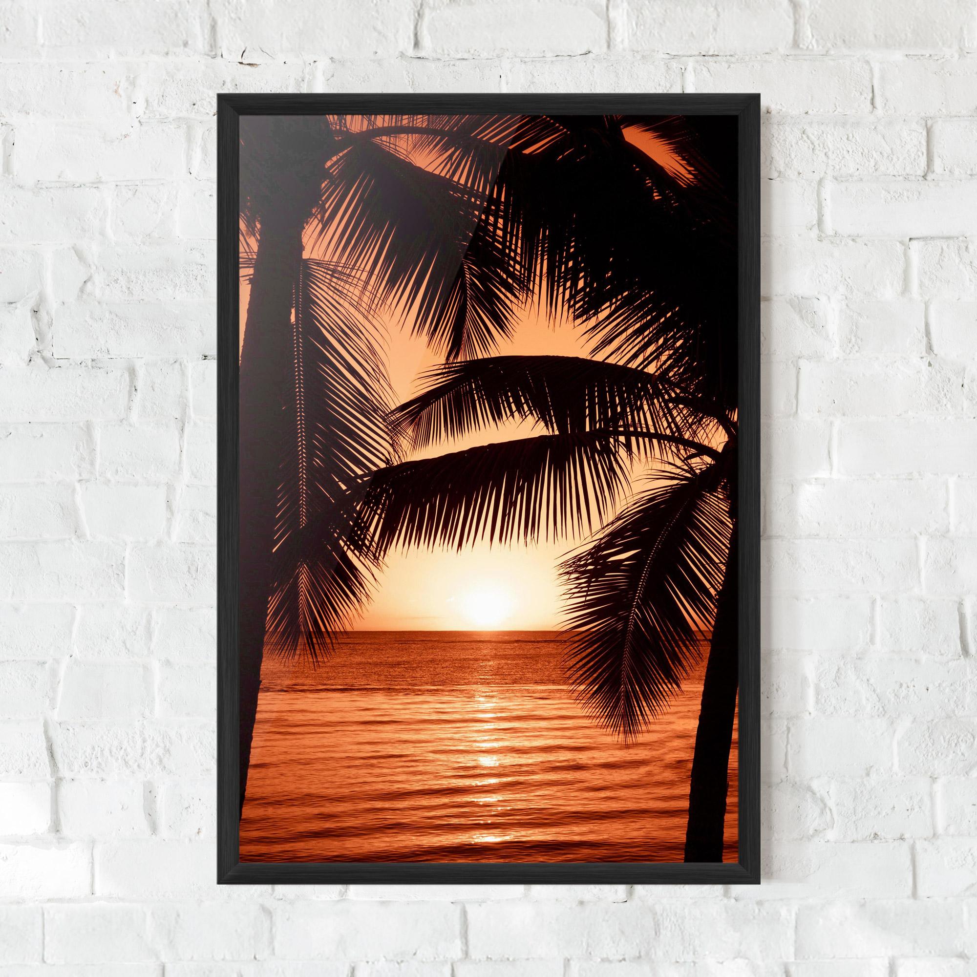 Keretezett Poszter Orange Sea mockup 0