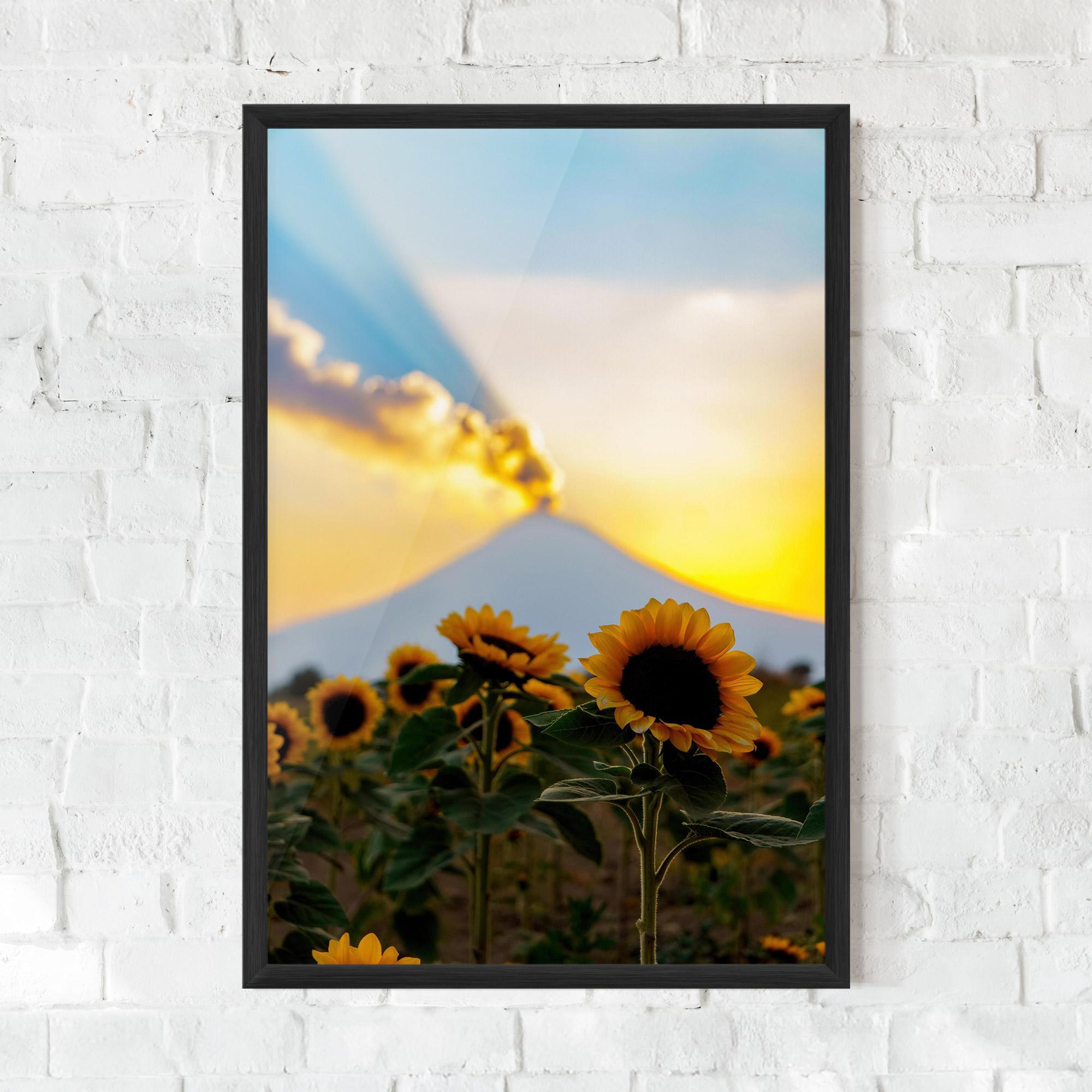 Keretezett Poszter Sunflower Sunset mockup 0