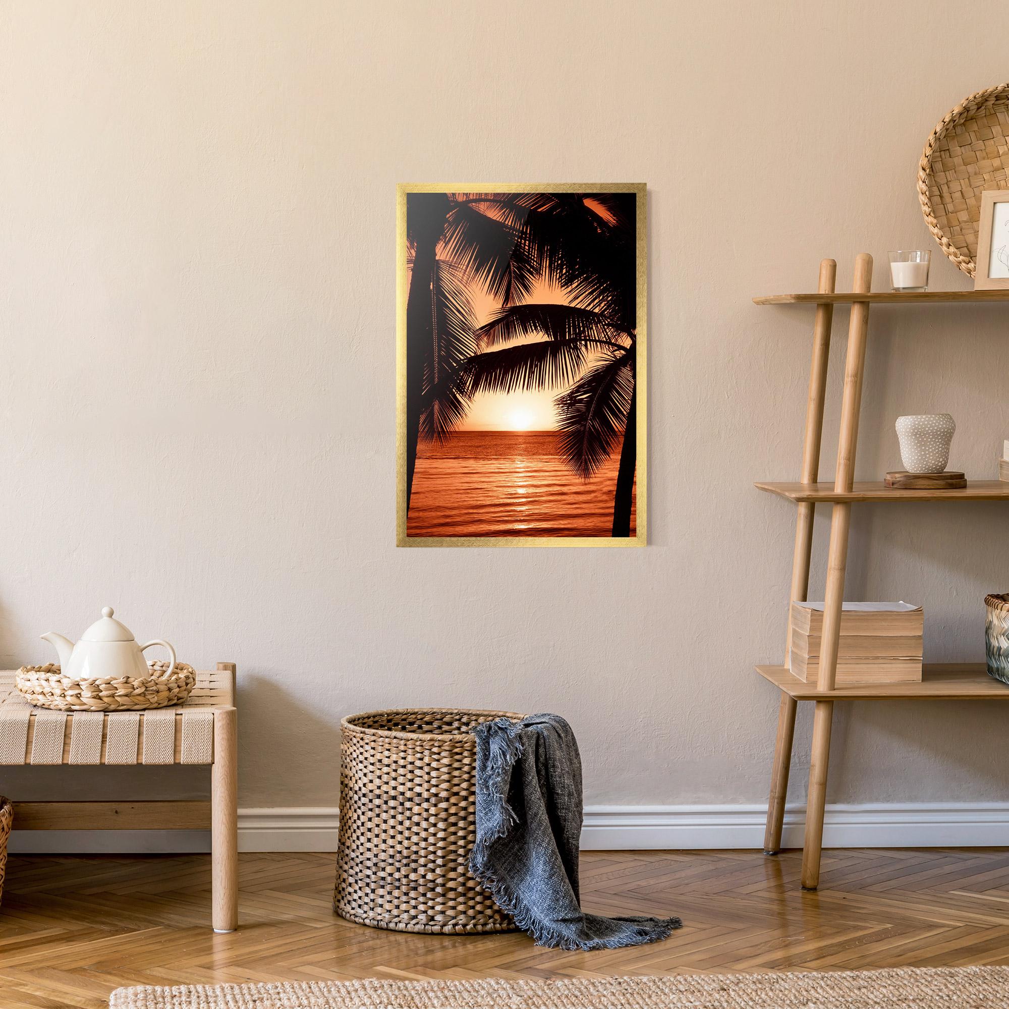 Keretezett Poszter Orange Sea mockup 9