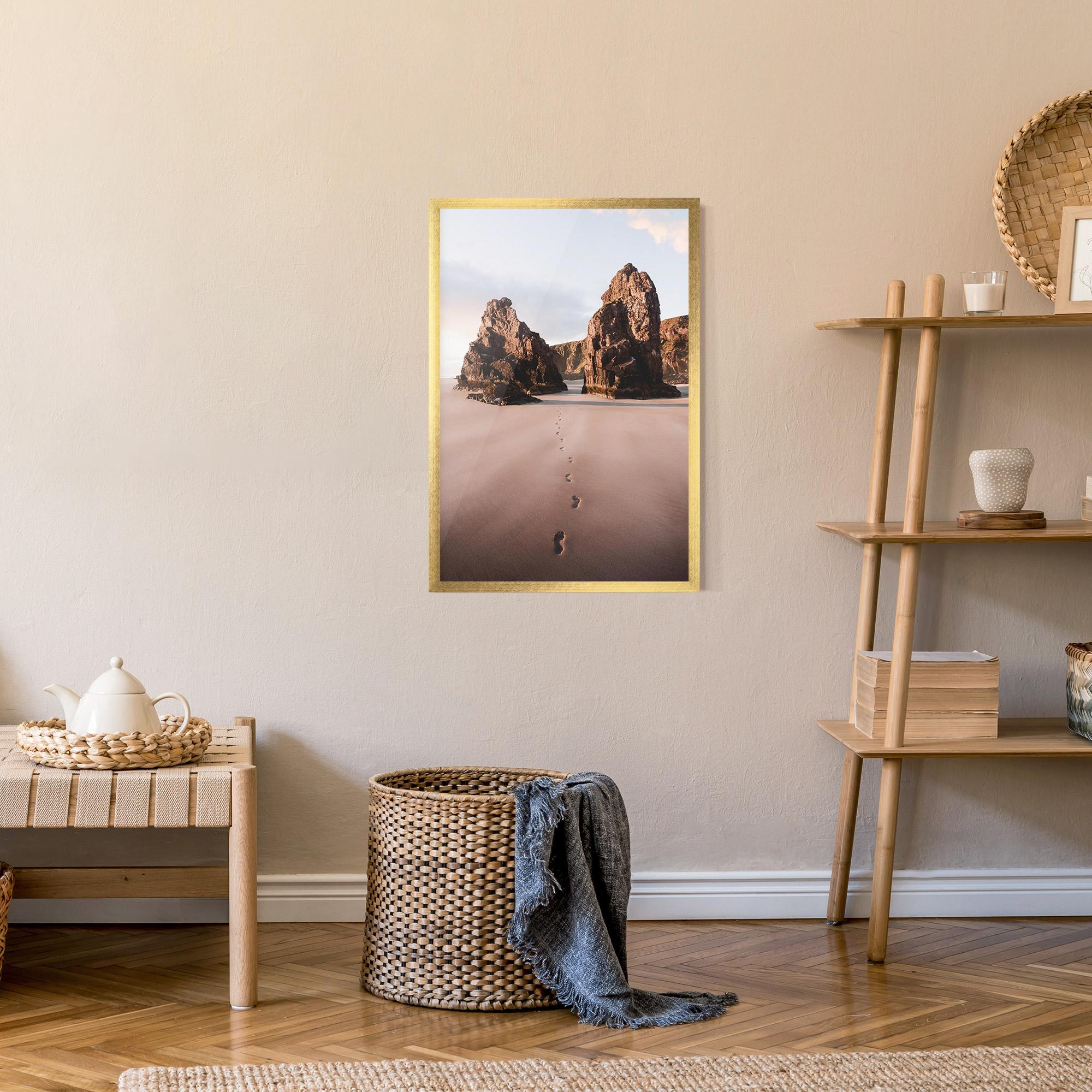 Keretezett Poszter Sand Mark mockup 9