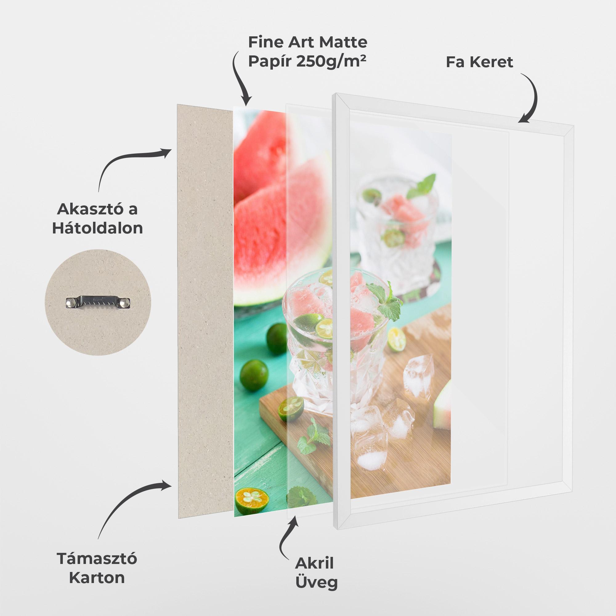 Keretezett Poszter Summer Drink mockup 1