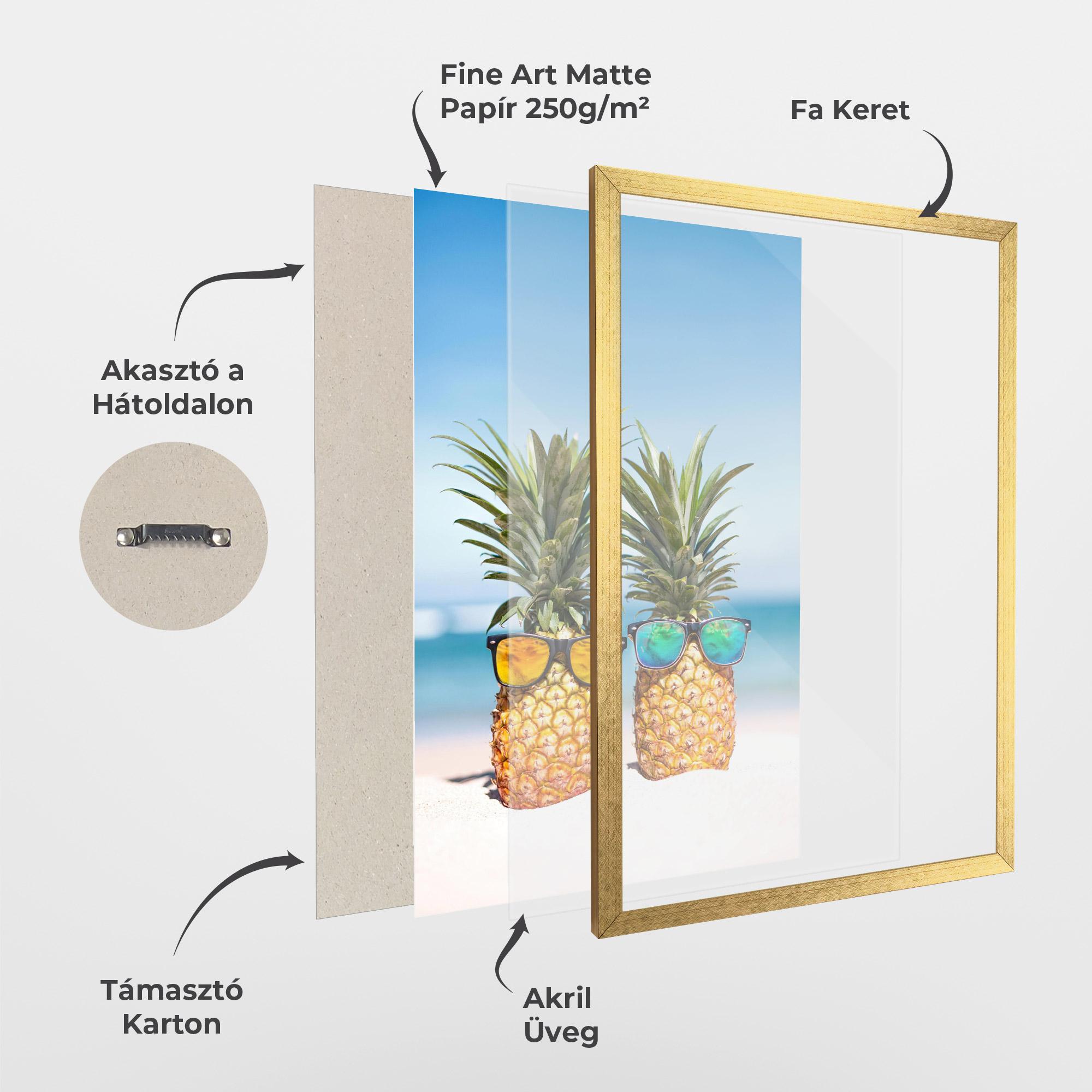 Keretezett Poszter Trendy Sunglasses mockup 1