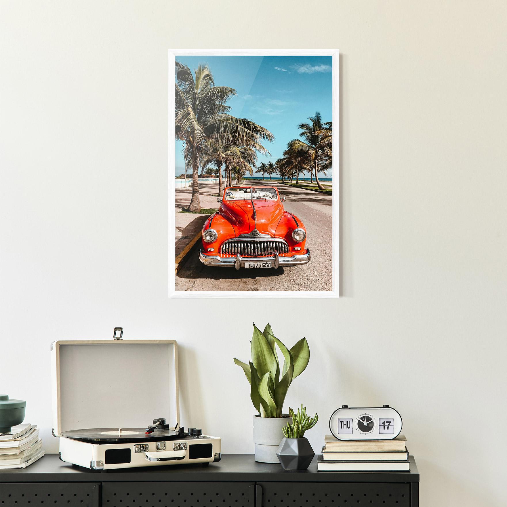 Keretezett Poszter Red Summer Car mockup 2