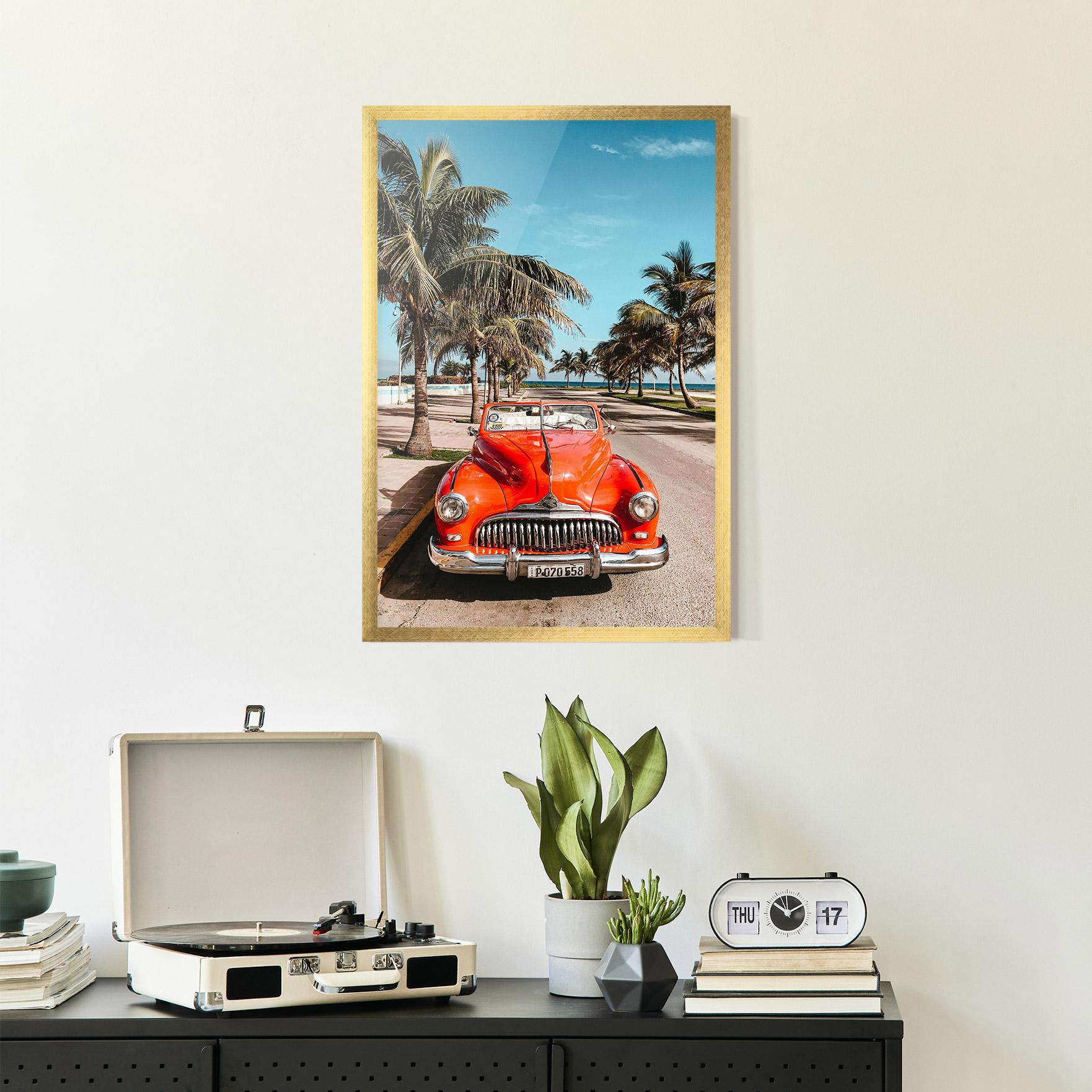 Keretezett Poszter Red Summer Car mockup 2