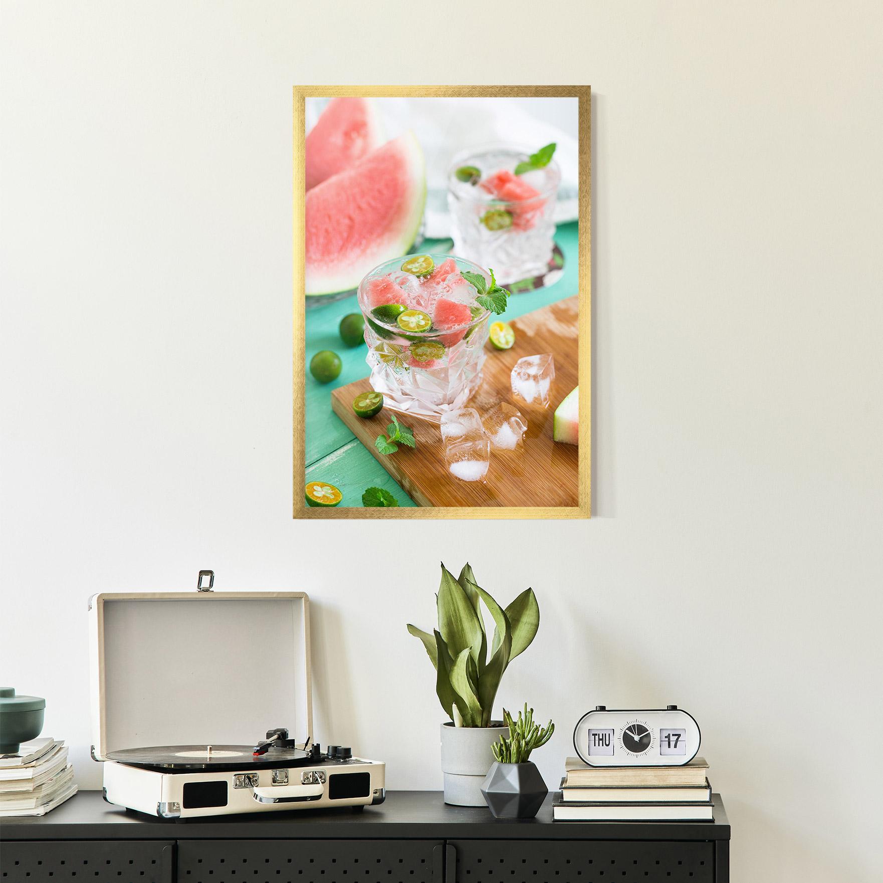 Keretezett Poszter Summer Drink mockup 2