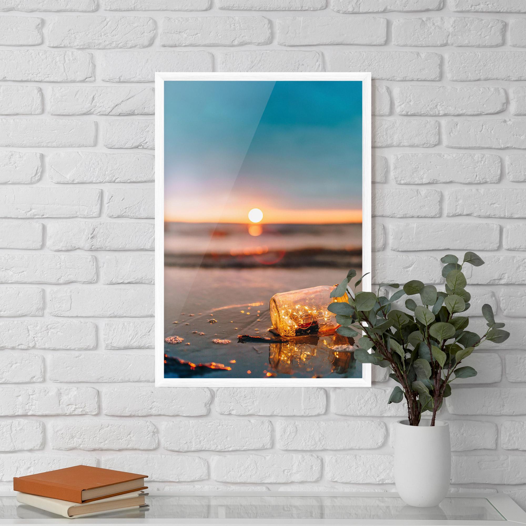 Keretezett Poszter Jar With Lights mockup 5