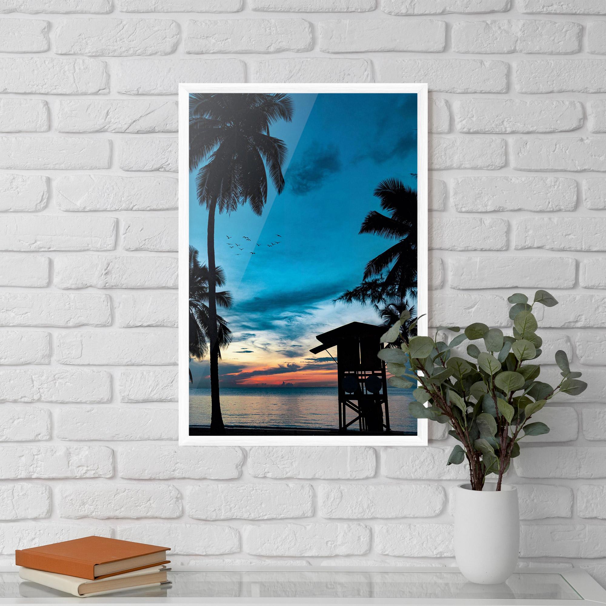 Keretezett Poszter Palm Shilouette mockup 5