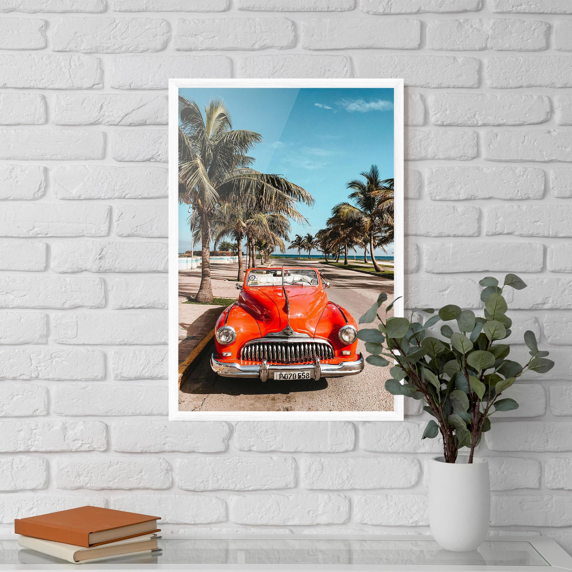 Keretezett Poszter Red Summer Car mockup 5