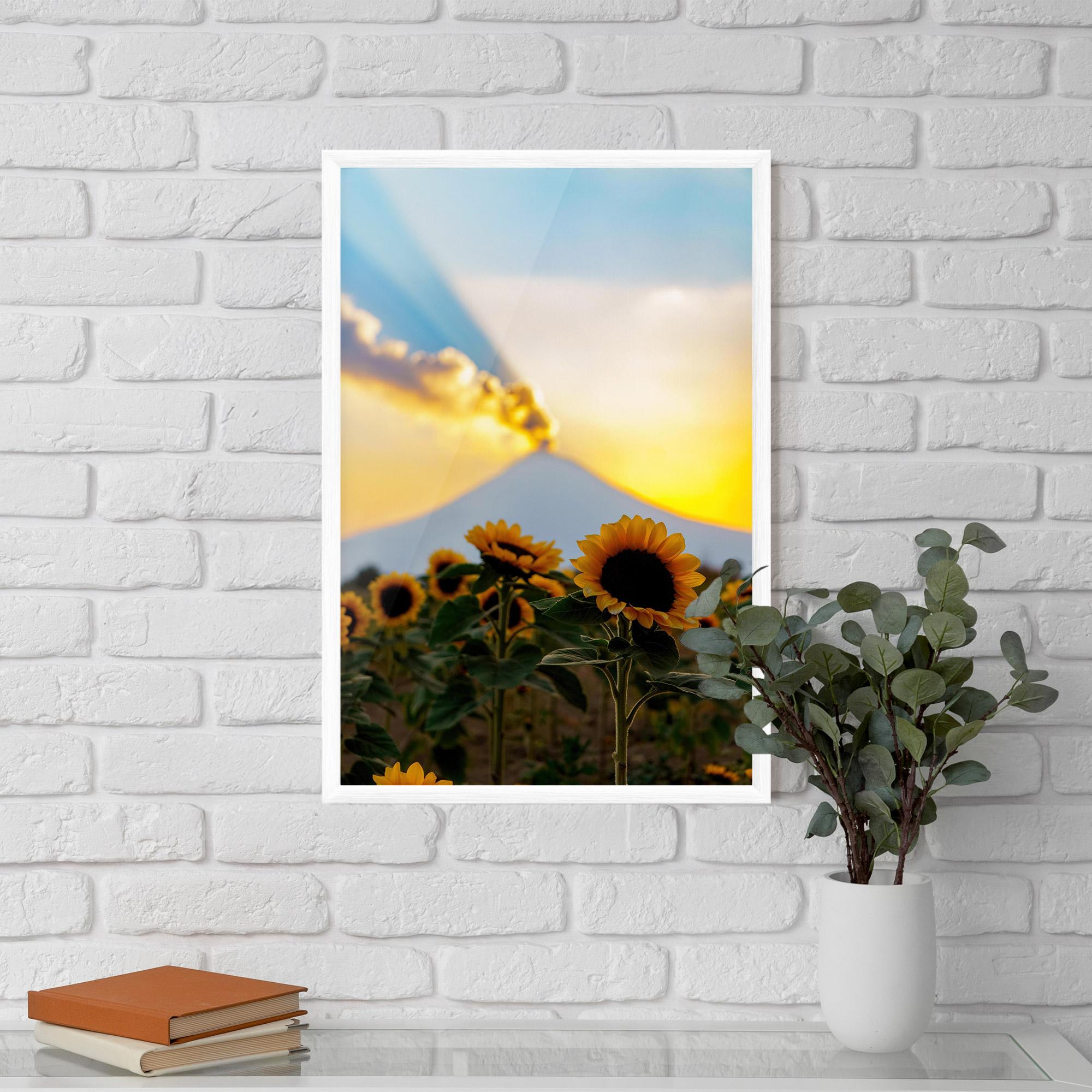 Keretezett Poszter Sunflower Sunset mockup 5