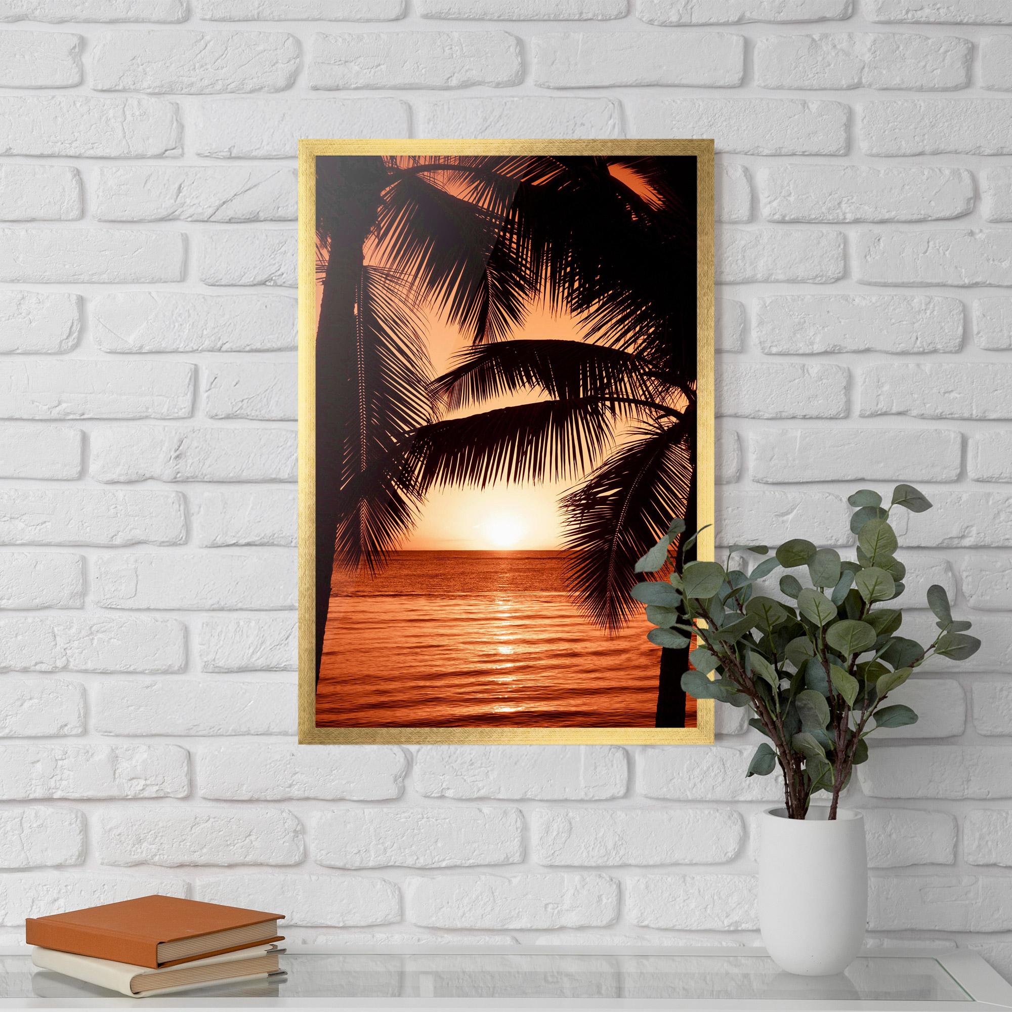 Keretezett Poszter Orange Sea mockup 5