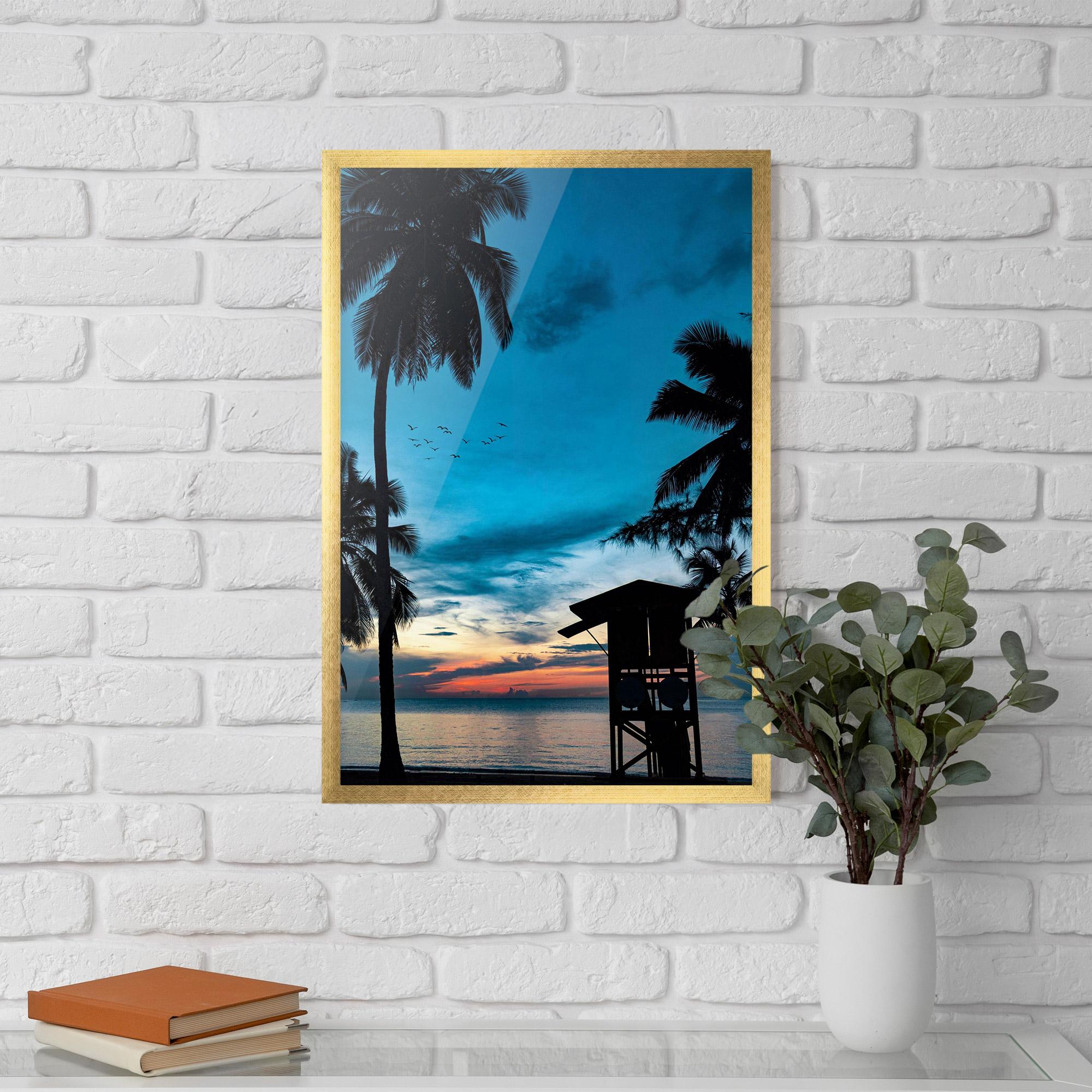 Keretezett Poszter Palm Shilouette mockup 5