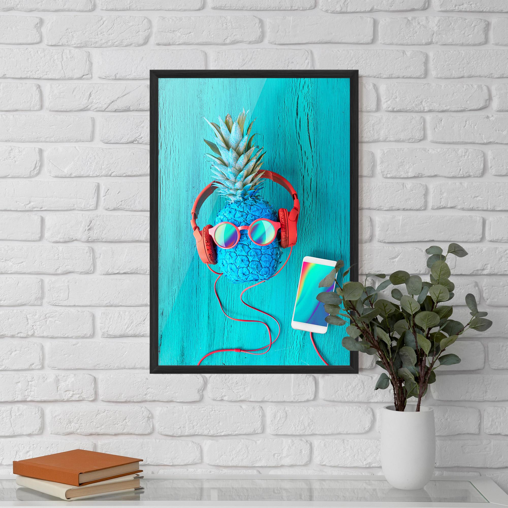 Keretezett Poszter Blue Pineapple mockup 5