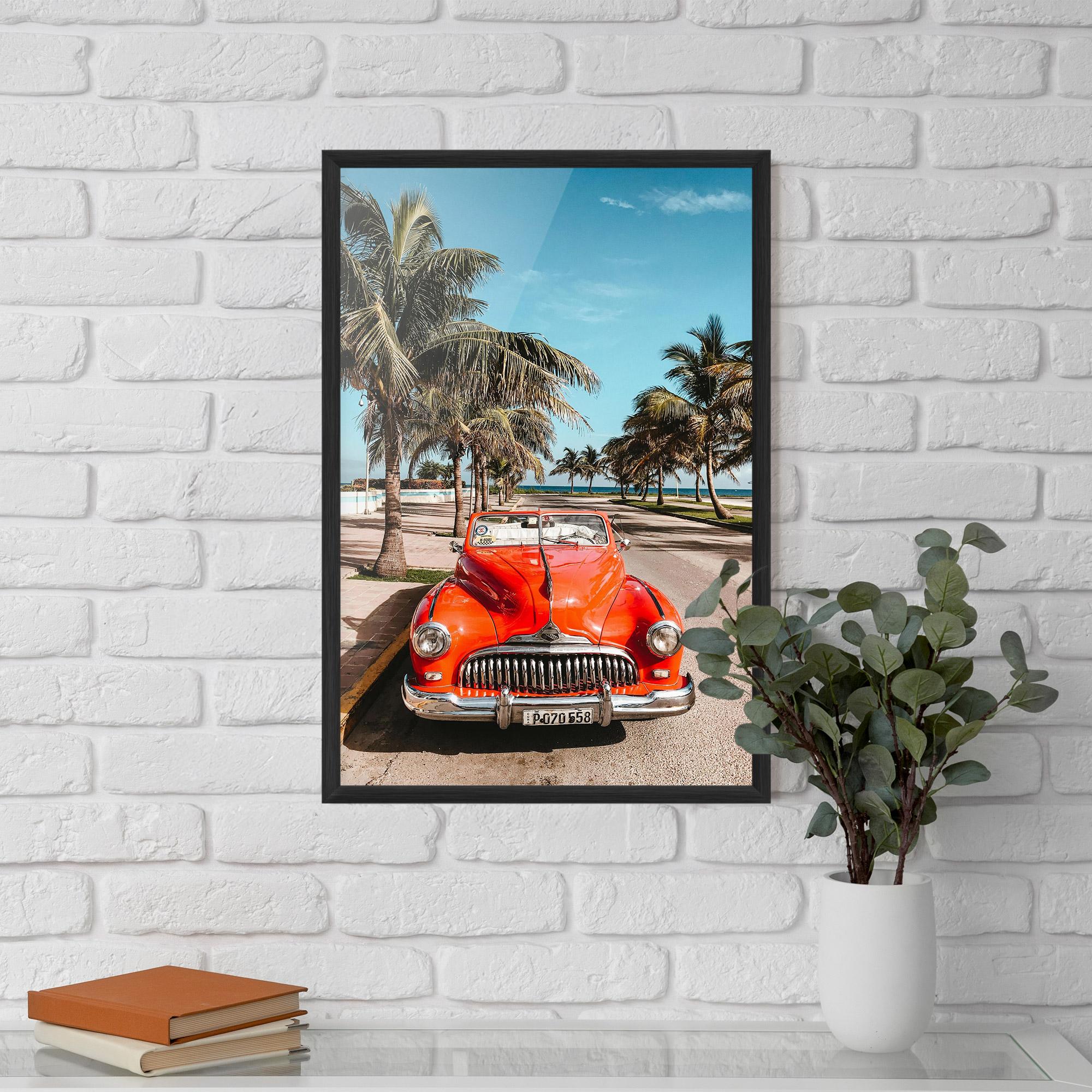 Keretezett Poszter Red Summer Car mockup 5