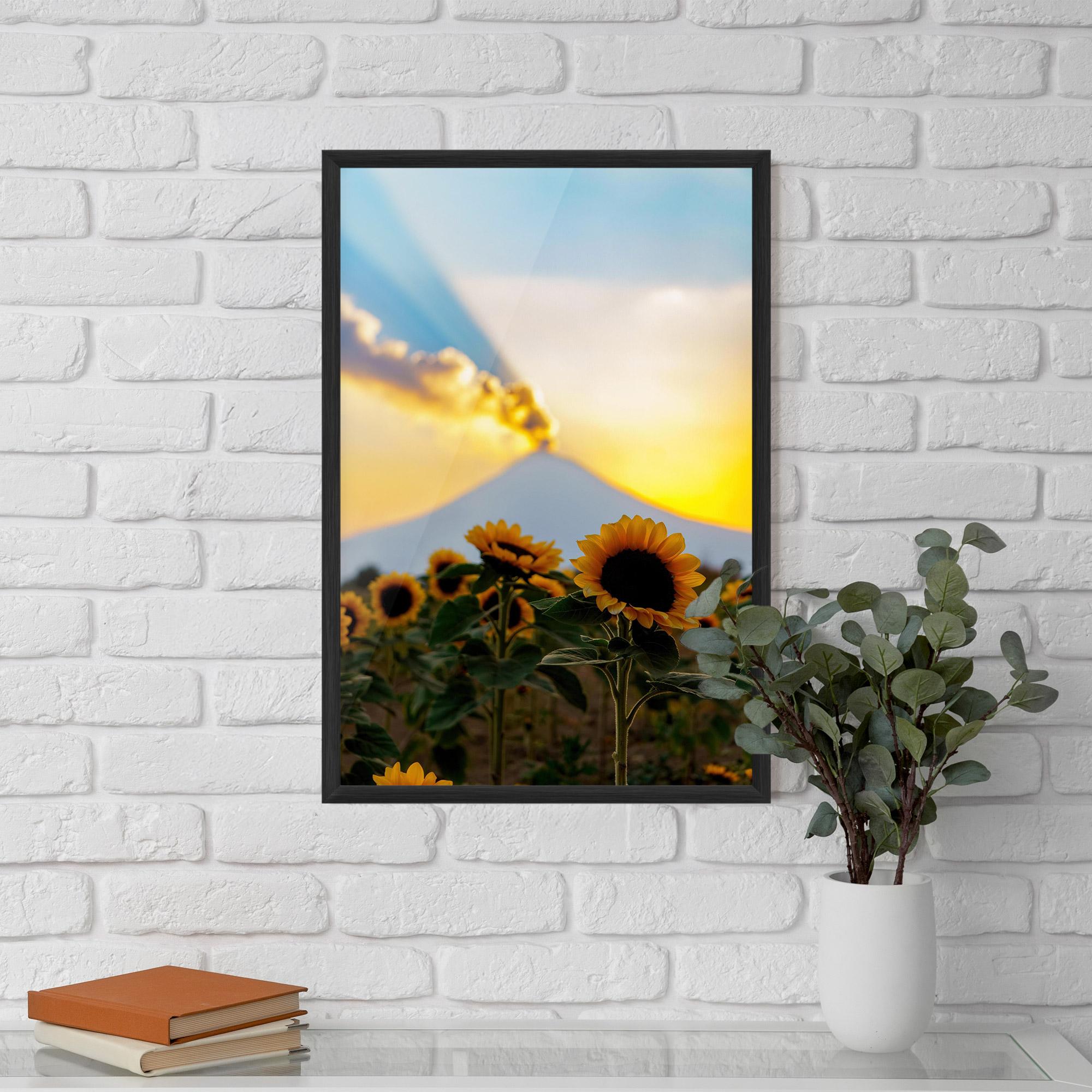 Keretezett Poszter Sunflower Sunset mockup 5