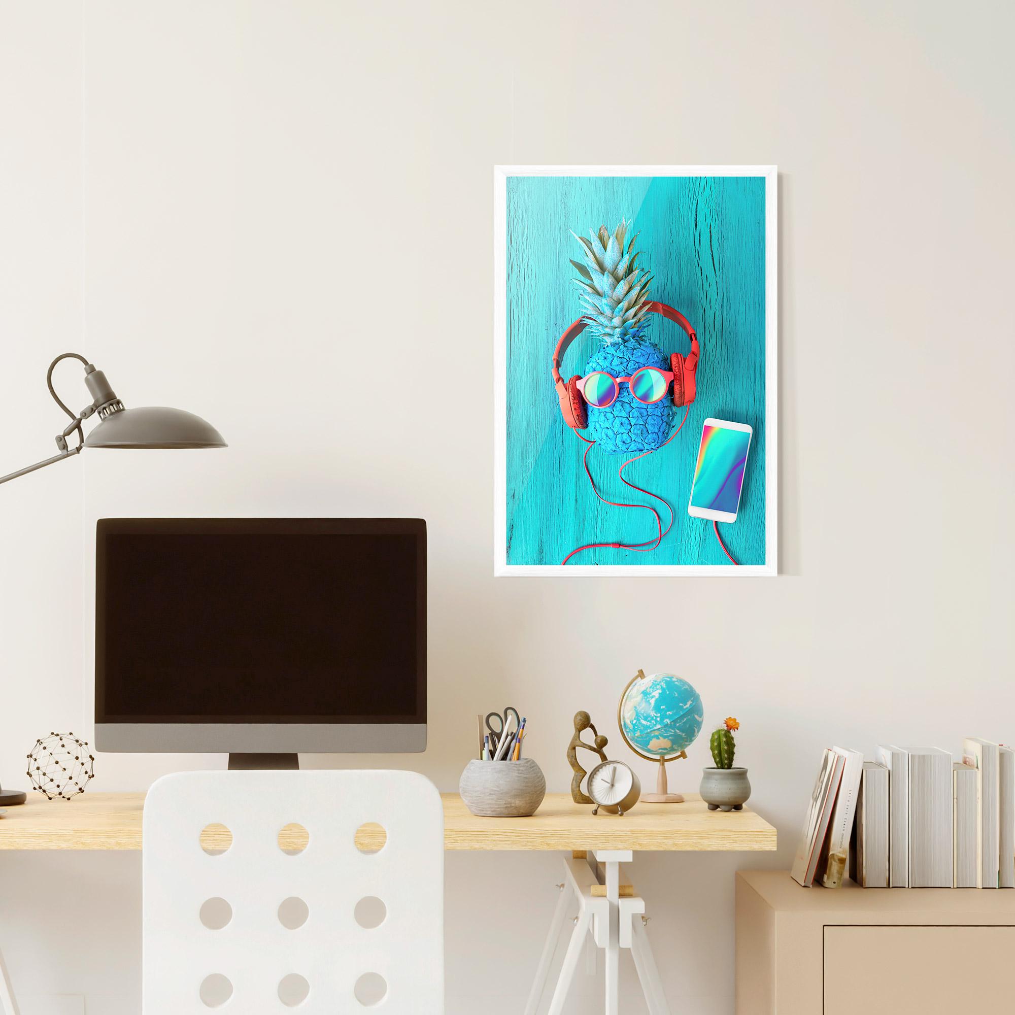 Keretezett Poszter Blue Pineapple mockup 6