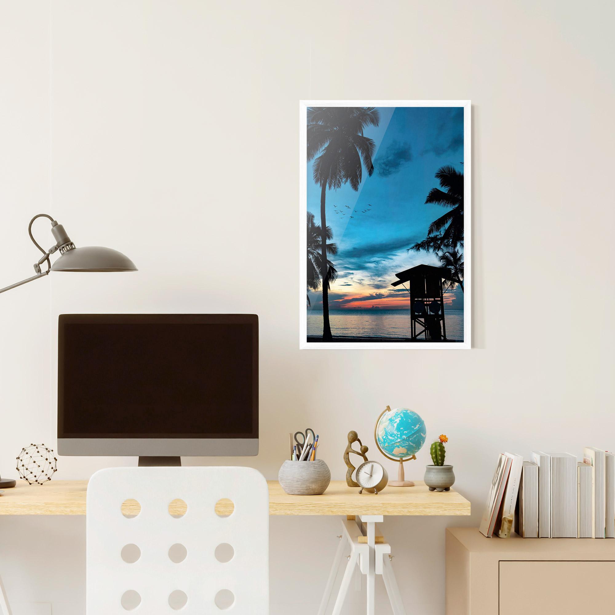 Keretezett Poszter Palm Shilouette mockup 6