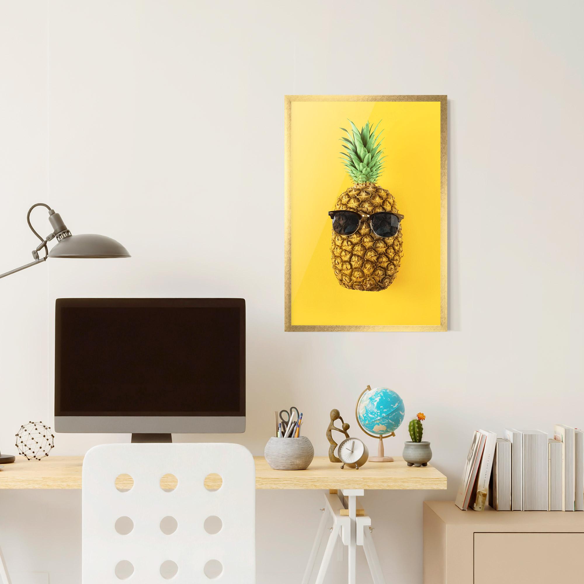 Keretezett Poszter Fresh Pineapple mockup 6