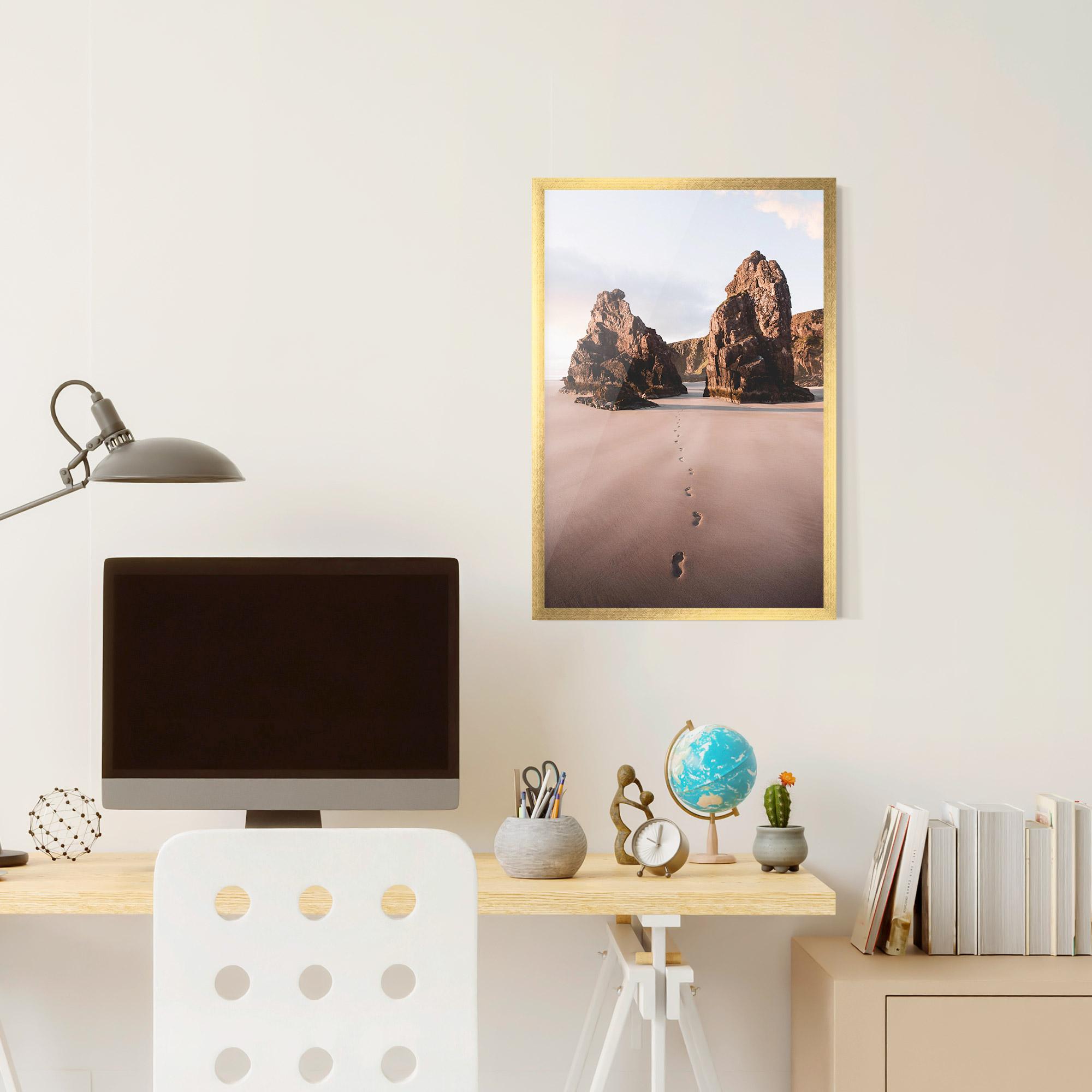 Keretezett Poszter Sand Mark mockup 6