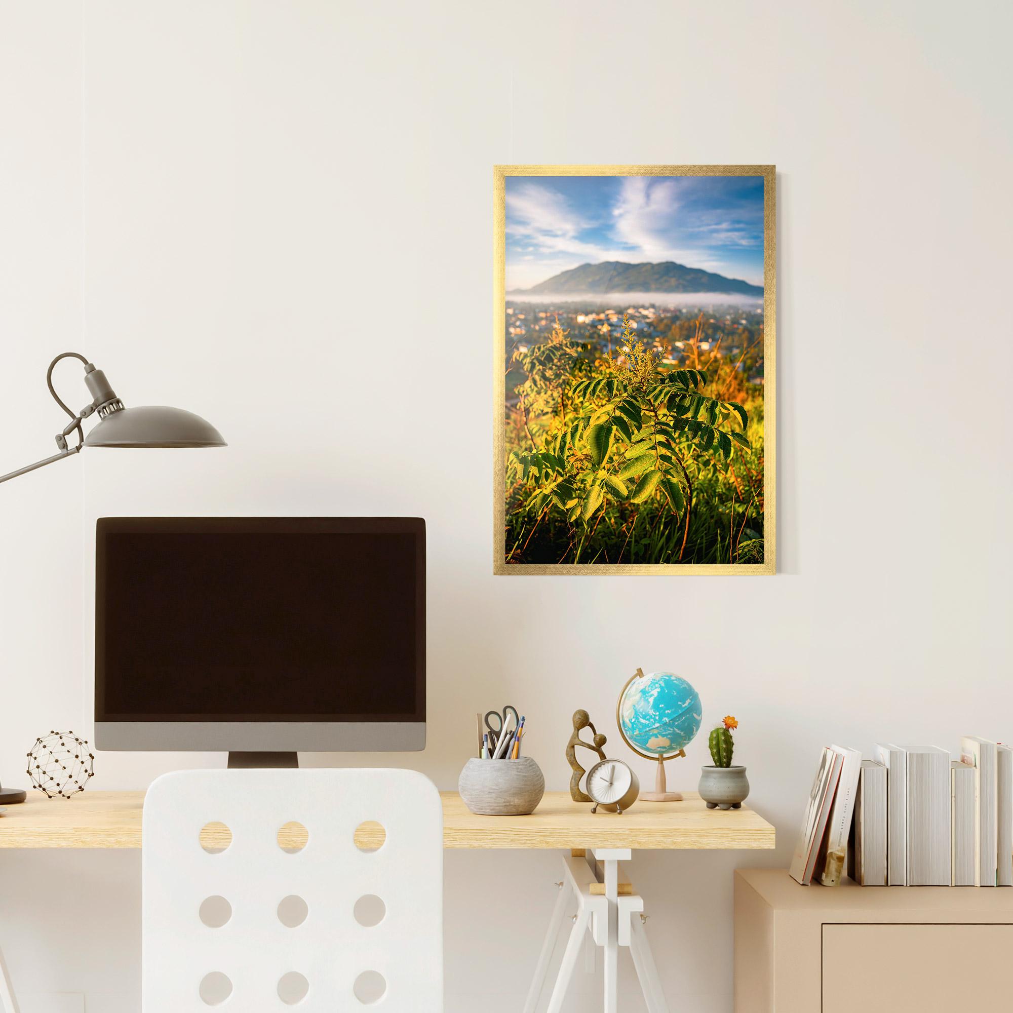 Keretezett Poszter Summer Leaves mockup 6