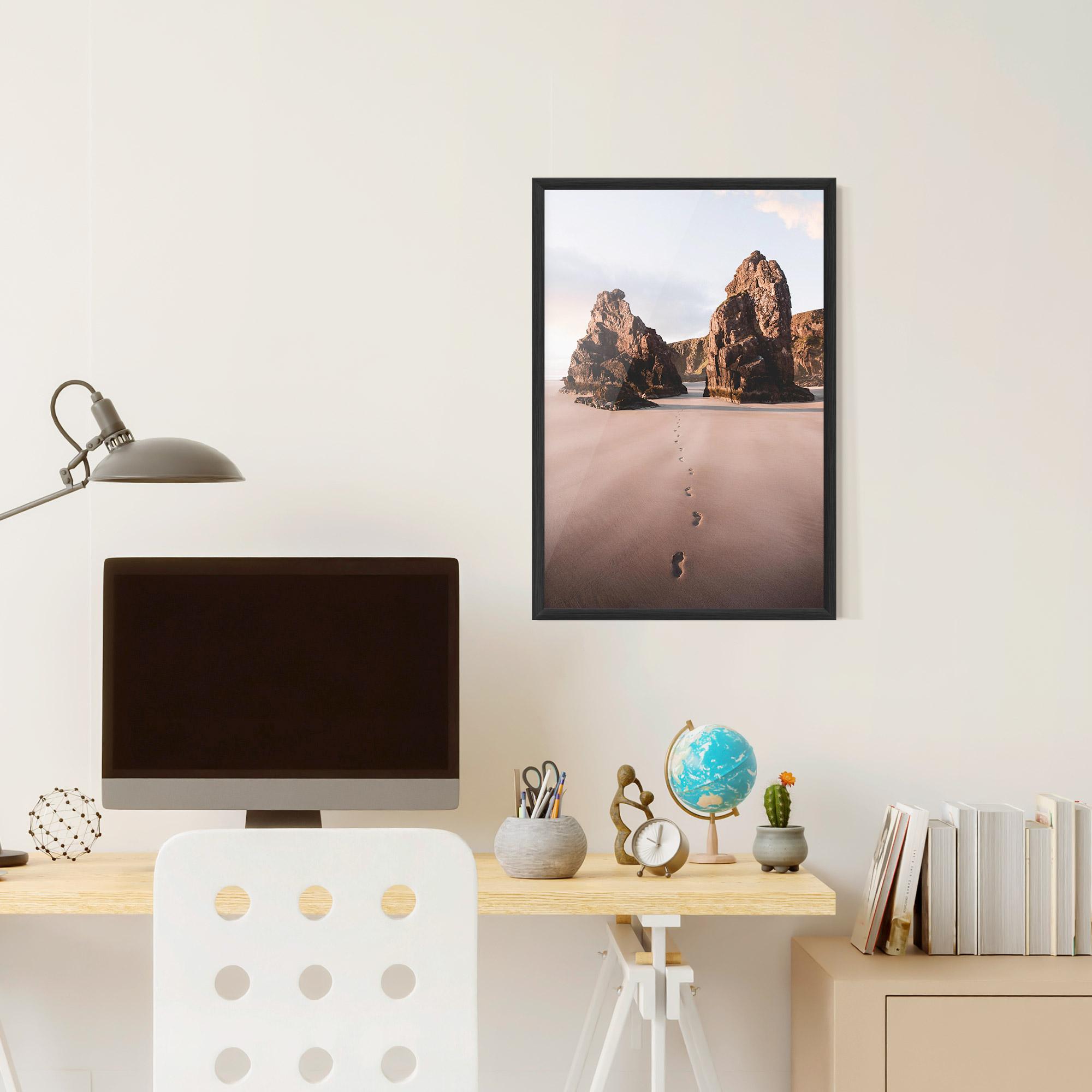 Keretezett Poszter Sand Mark mockup 6