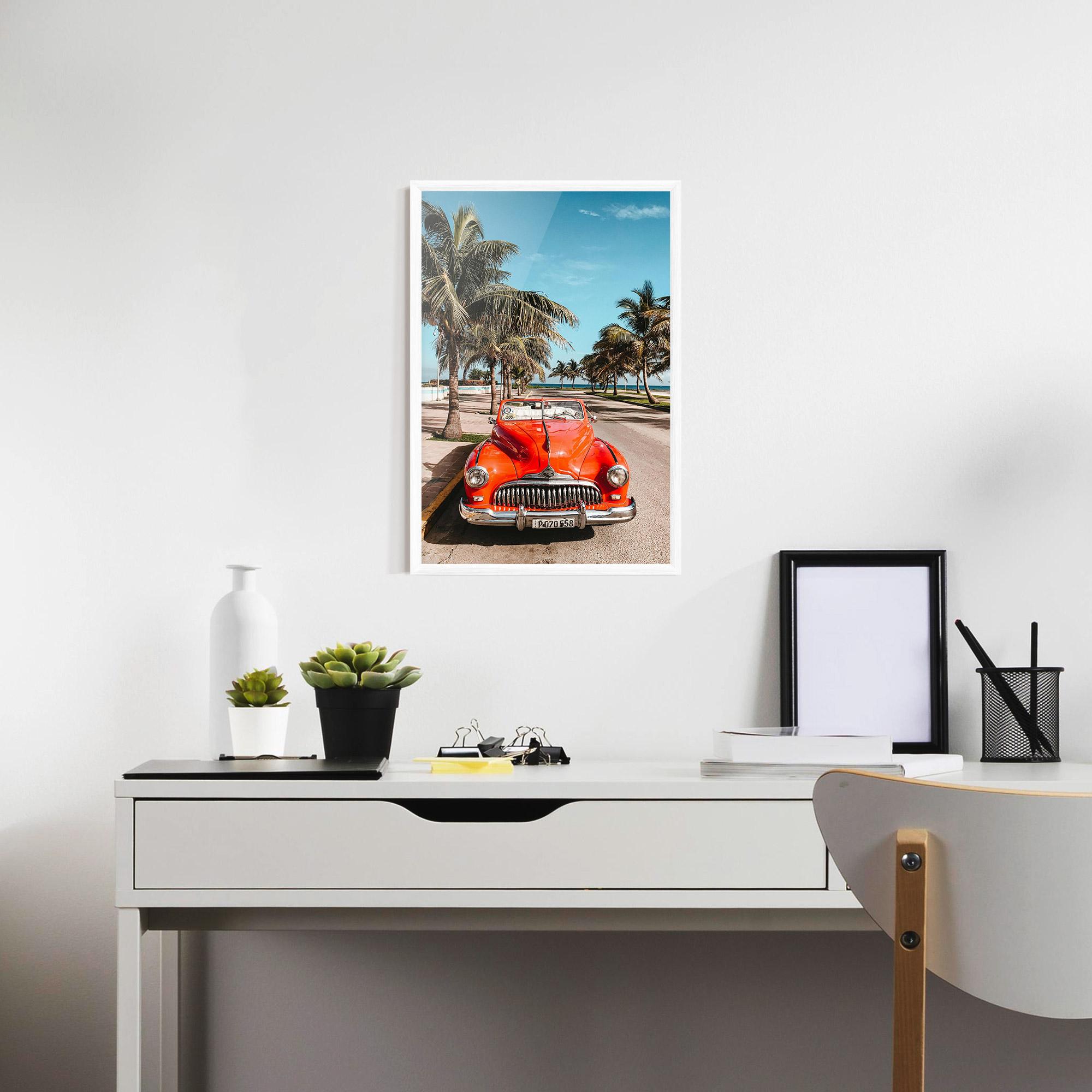 Keretezett Poszter Red Summer Car mockup 7