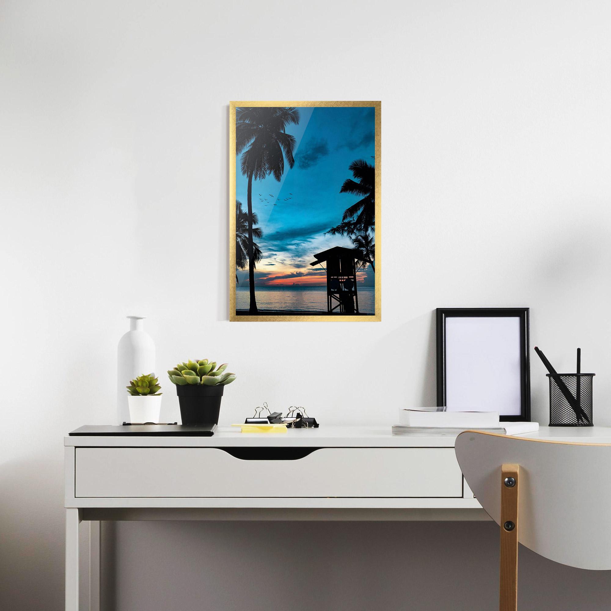 Keretezett Poszter Palm Shilouette mockup 7