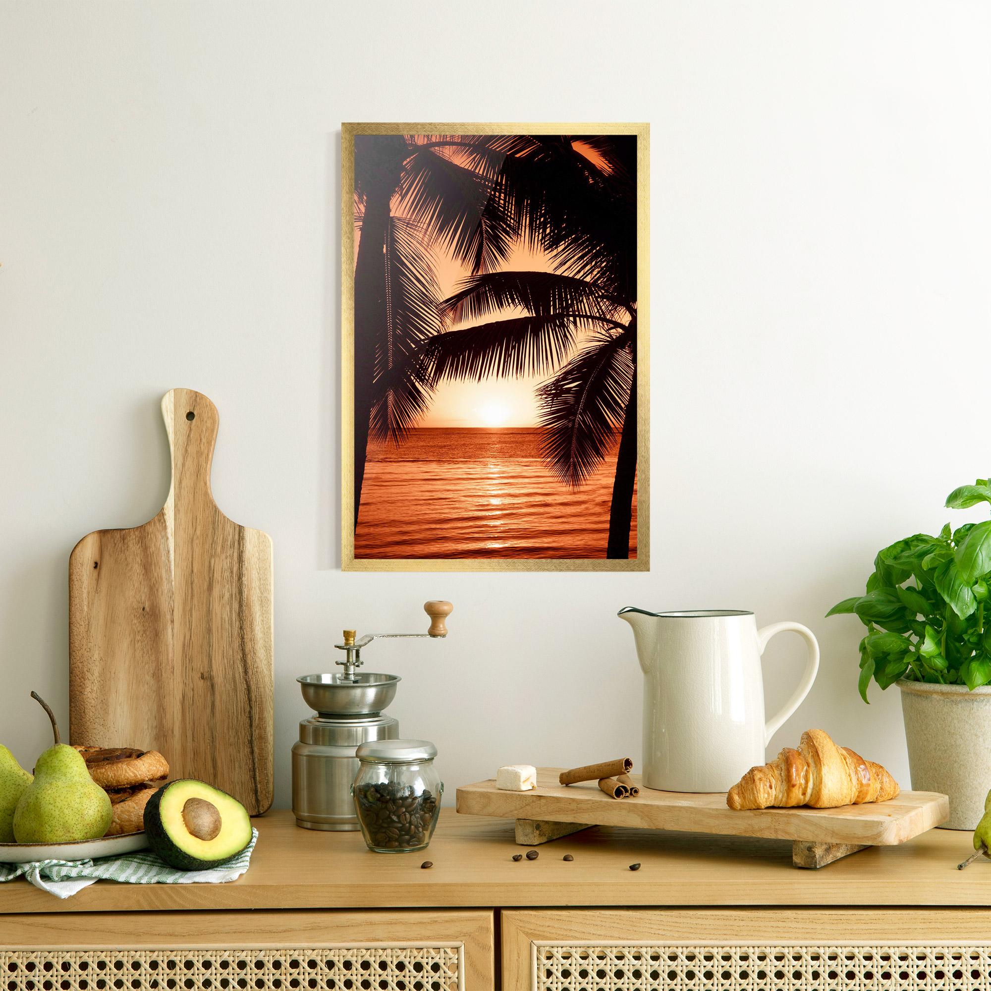 Keretezett Poszter Orange Sea mockup 8