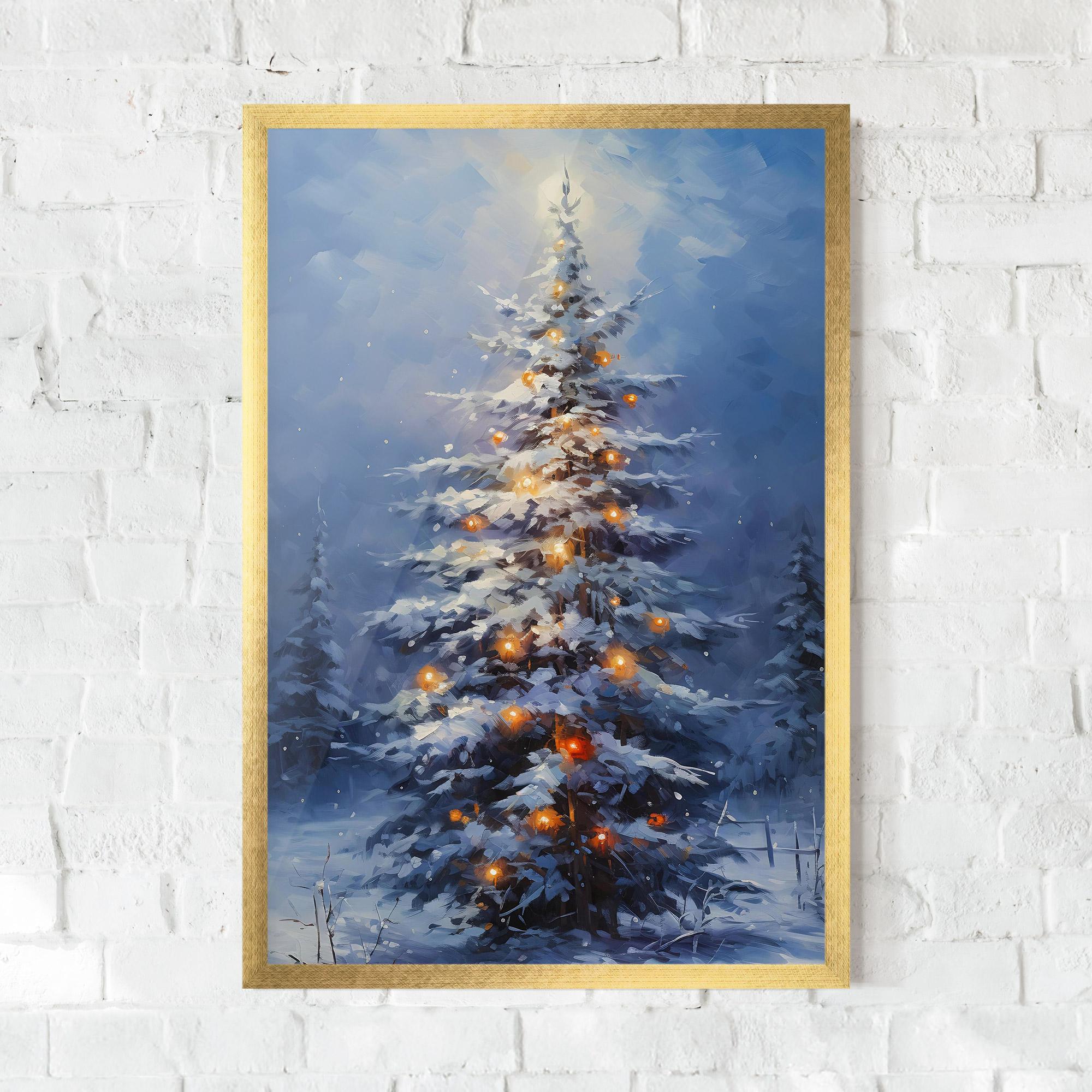 Keretezett Poszter Tall Slender Tree mockup 0