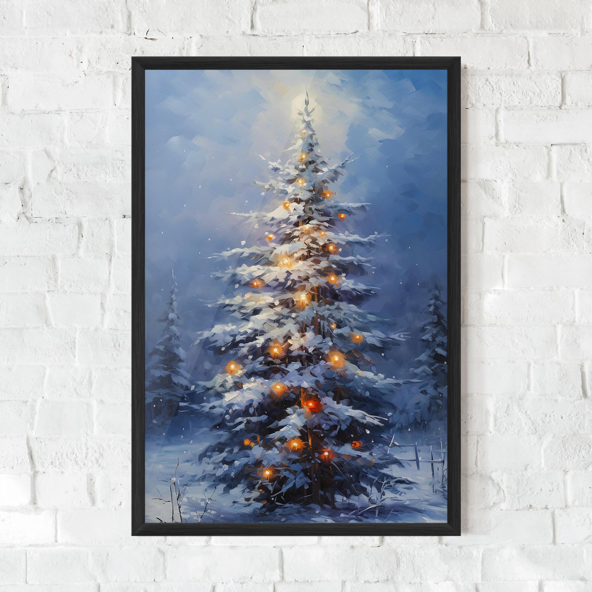 Keretezett Poszter Tall Slender Tree mockup 0