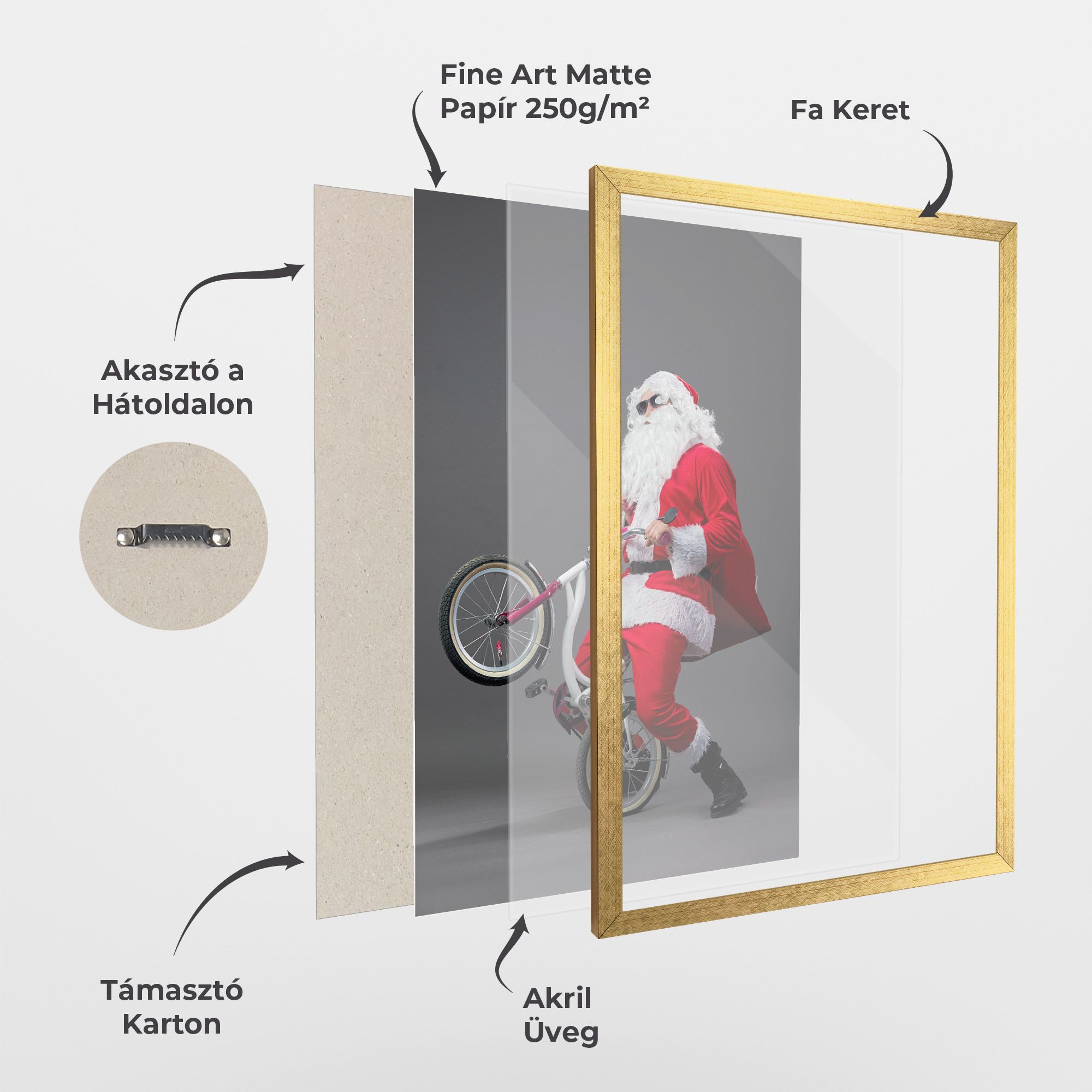 Santa Rides Bicycle mockup 1