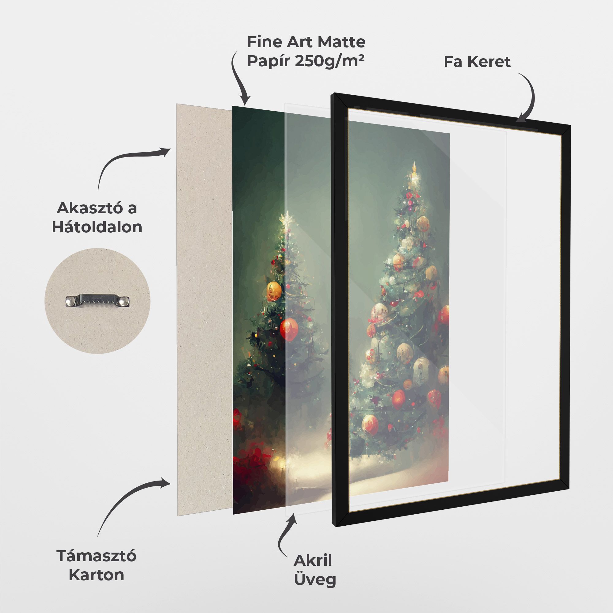 Snow Trees With Lights mockup 1