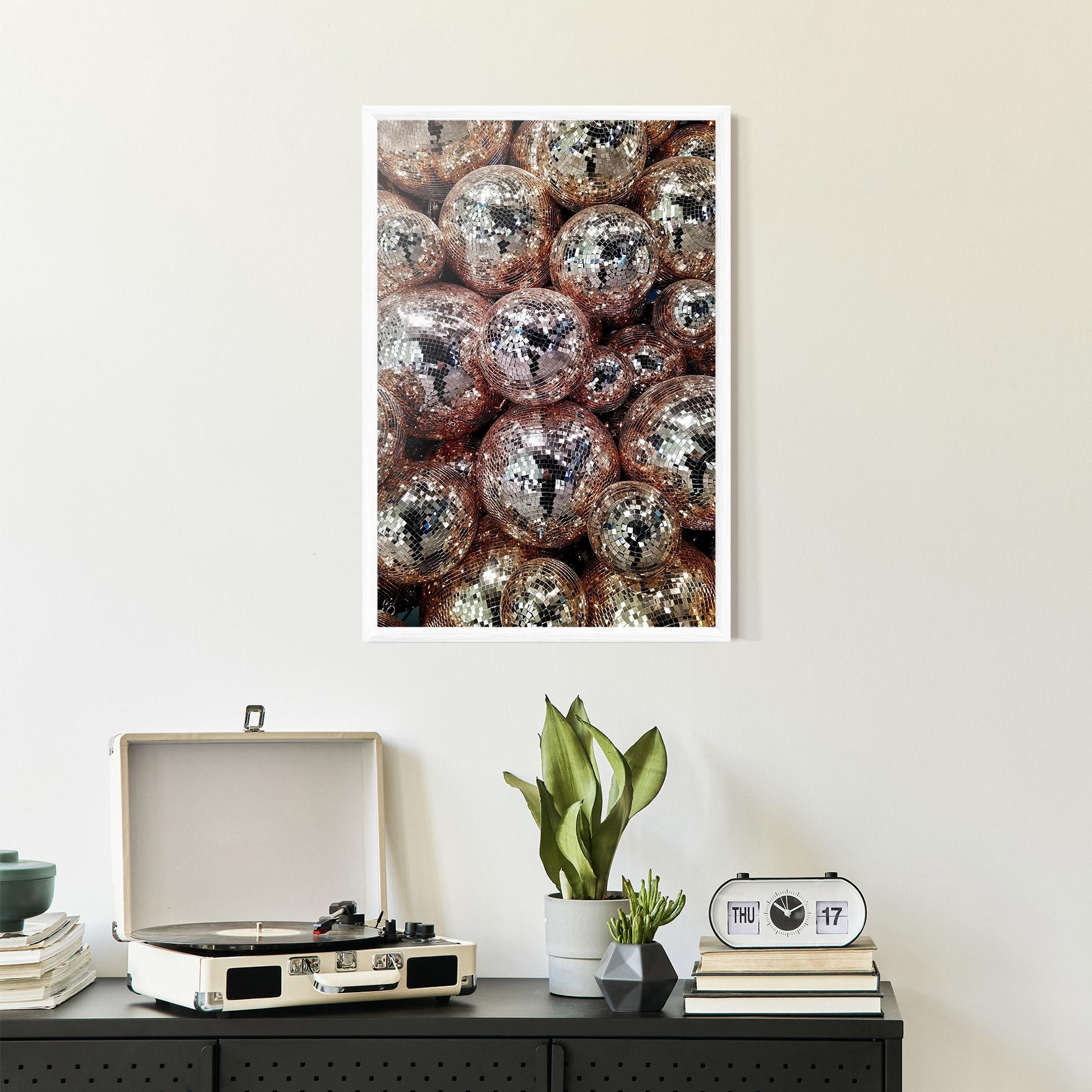 Keretezett Poszter Christmas Disko Balls mockup 2