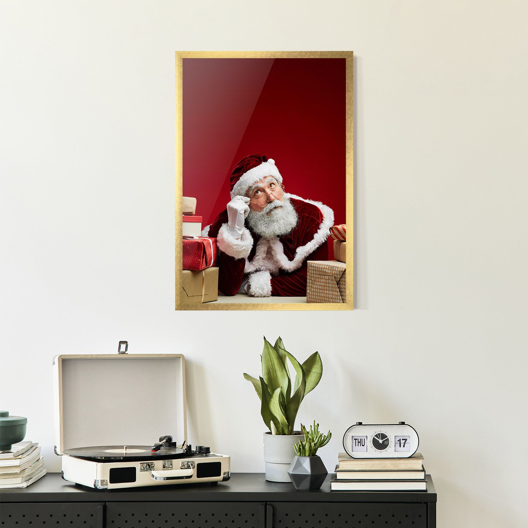 Pensive Santa mockup 2