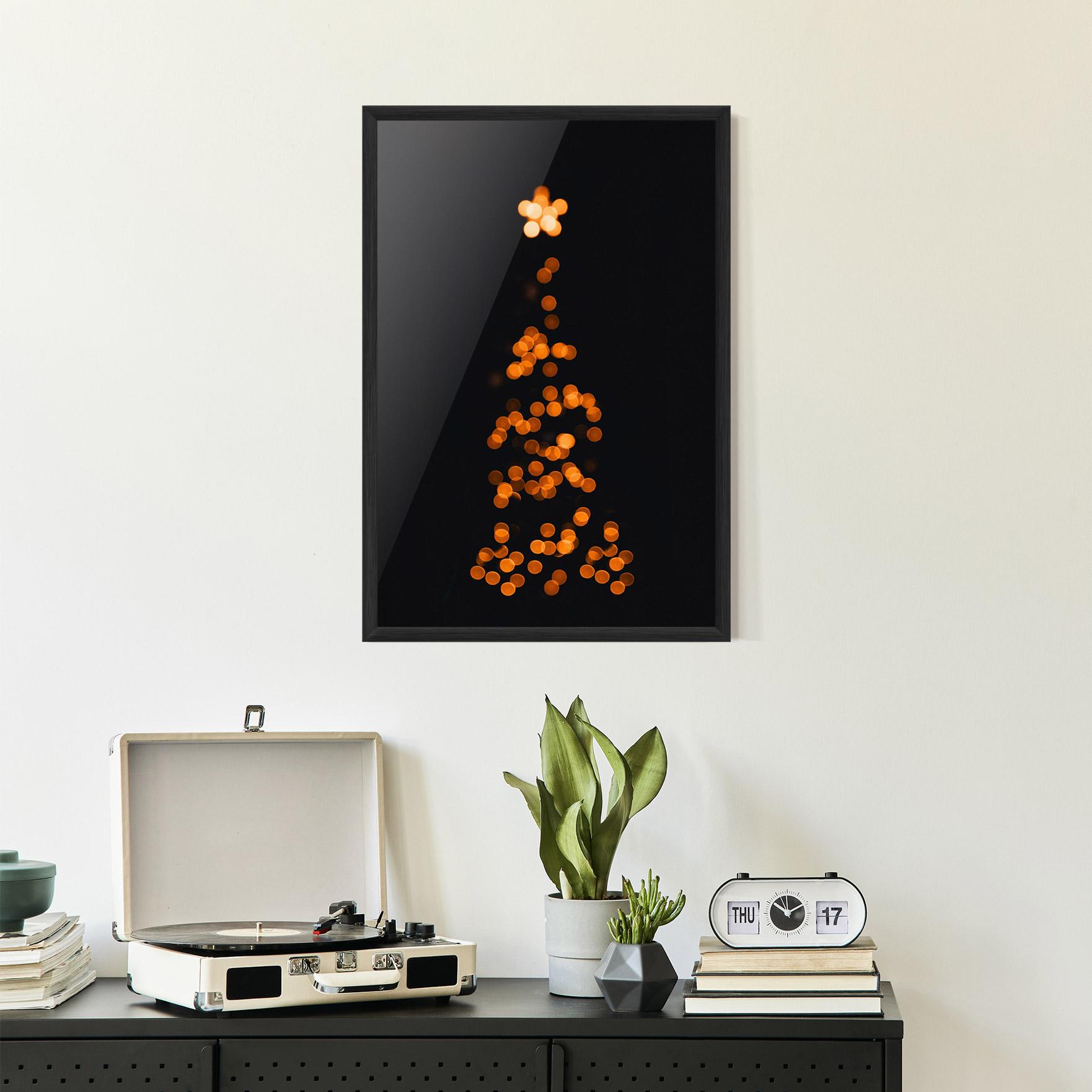 Keretezett Poszter Christmas Lights mockup 2