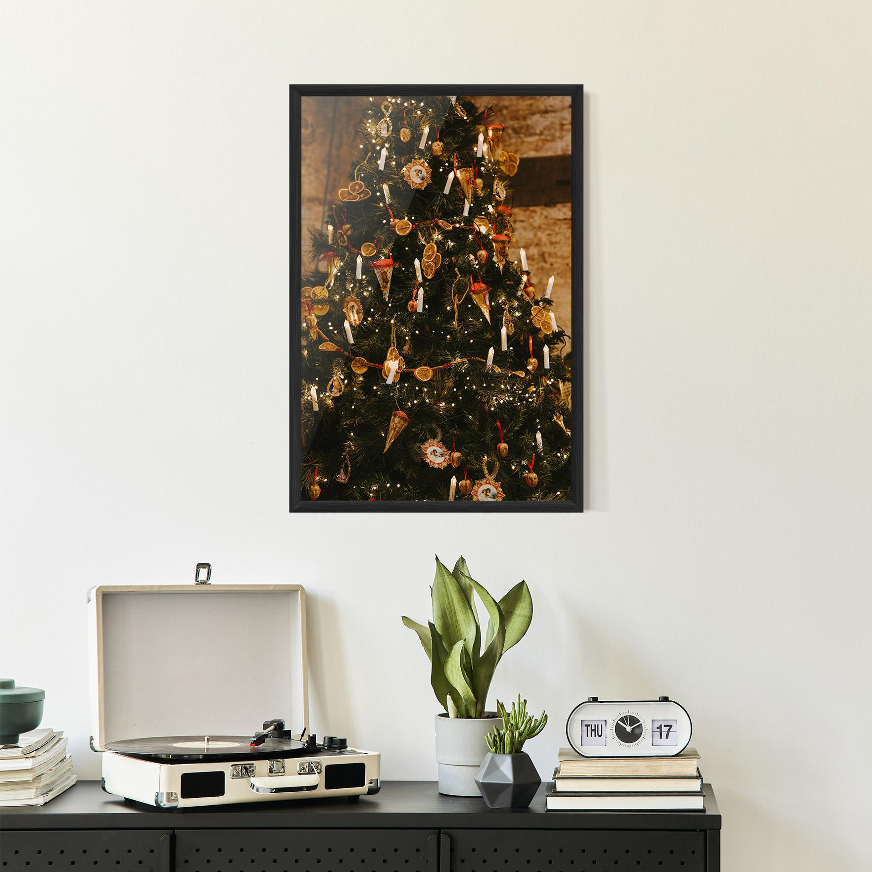 Keretezett Poszter Orange Christmas Decor mockup 2