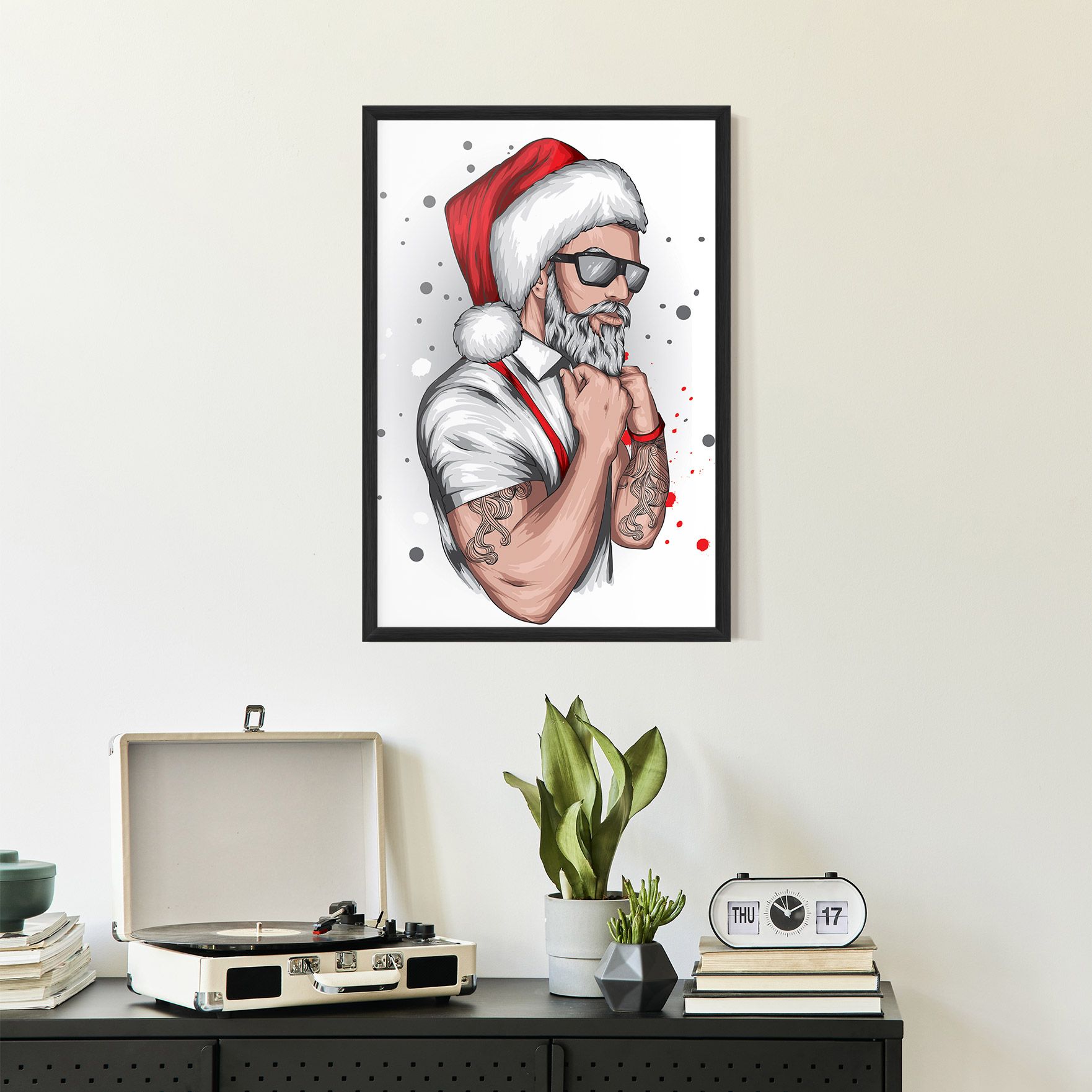 Tattoo Santa mockup 2