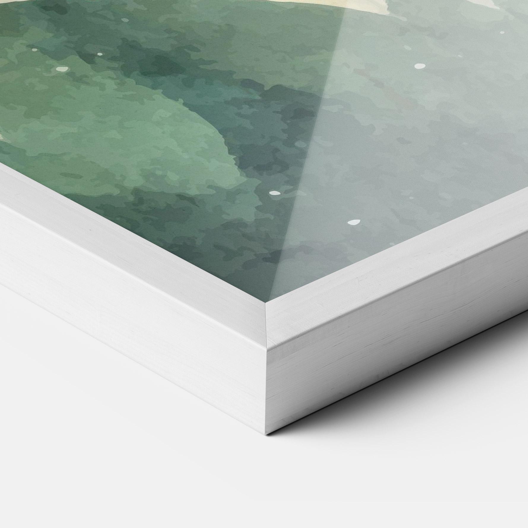 Keretezett Poszter Christmas Landscape mockup 3