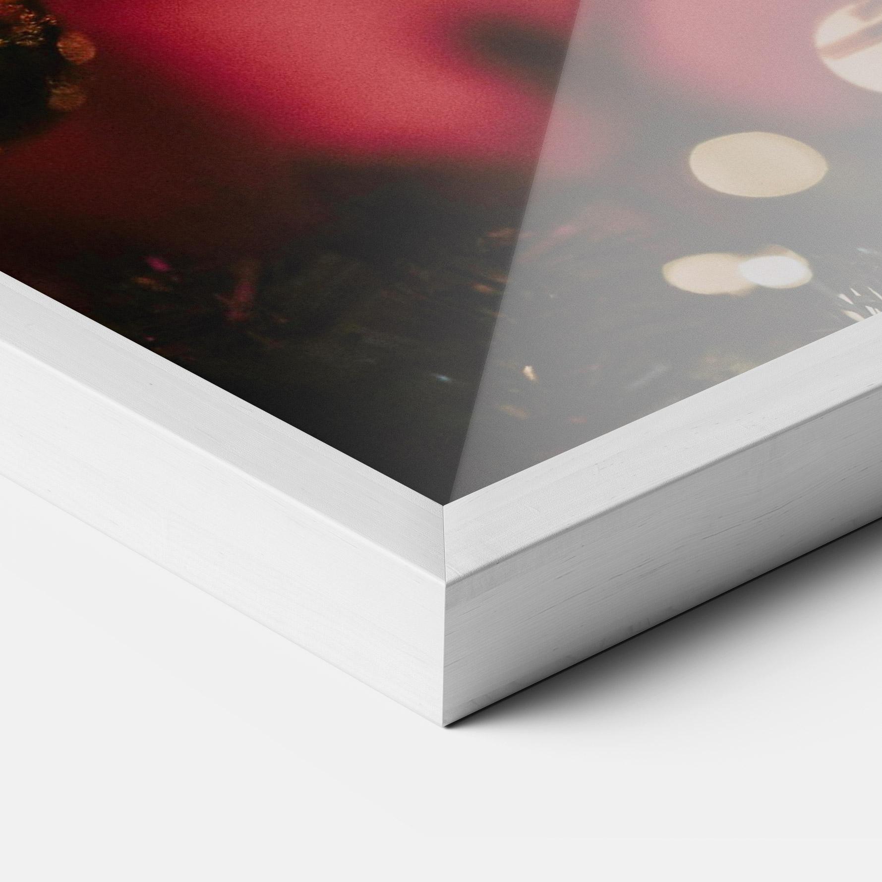 Keretezett Poszter Dark Pink Christmas Balls mockup 3