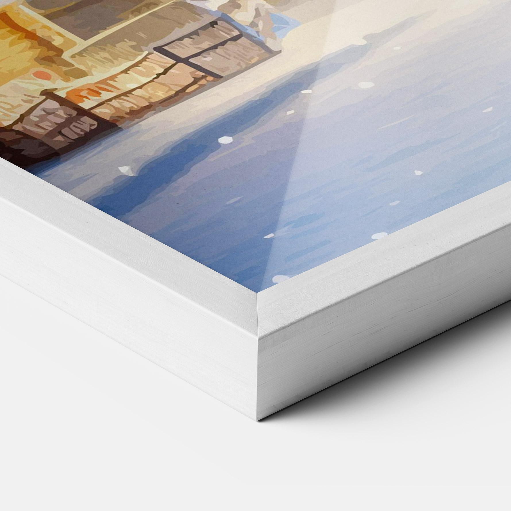 Keretezett Poszter Fairy Tale Christmas House mockup 3