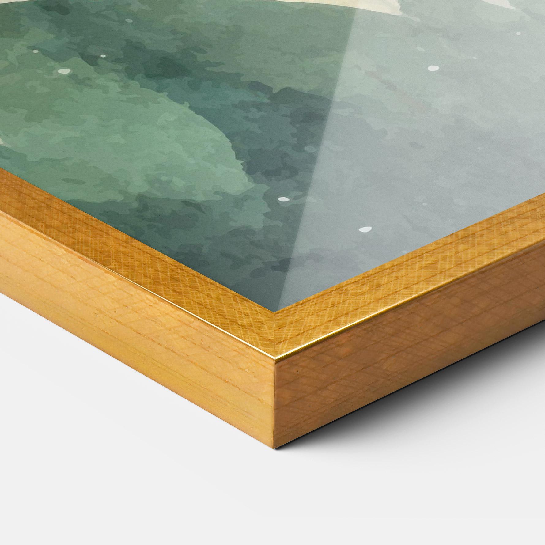 Keretezett Poszter Christmas Landscape mockup 3