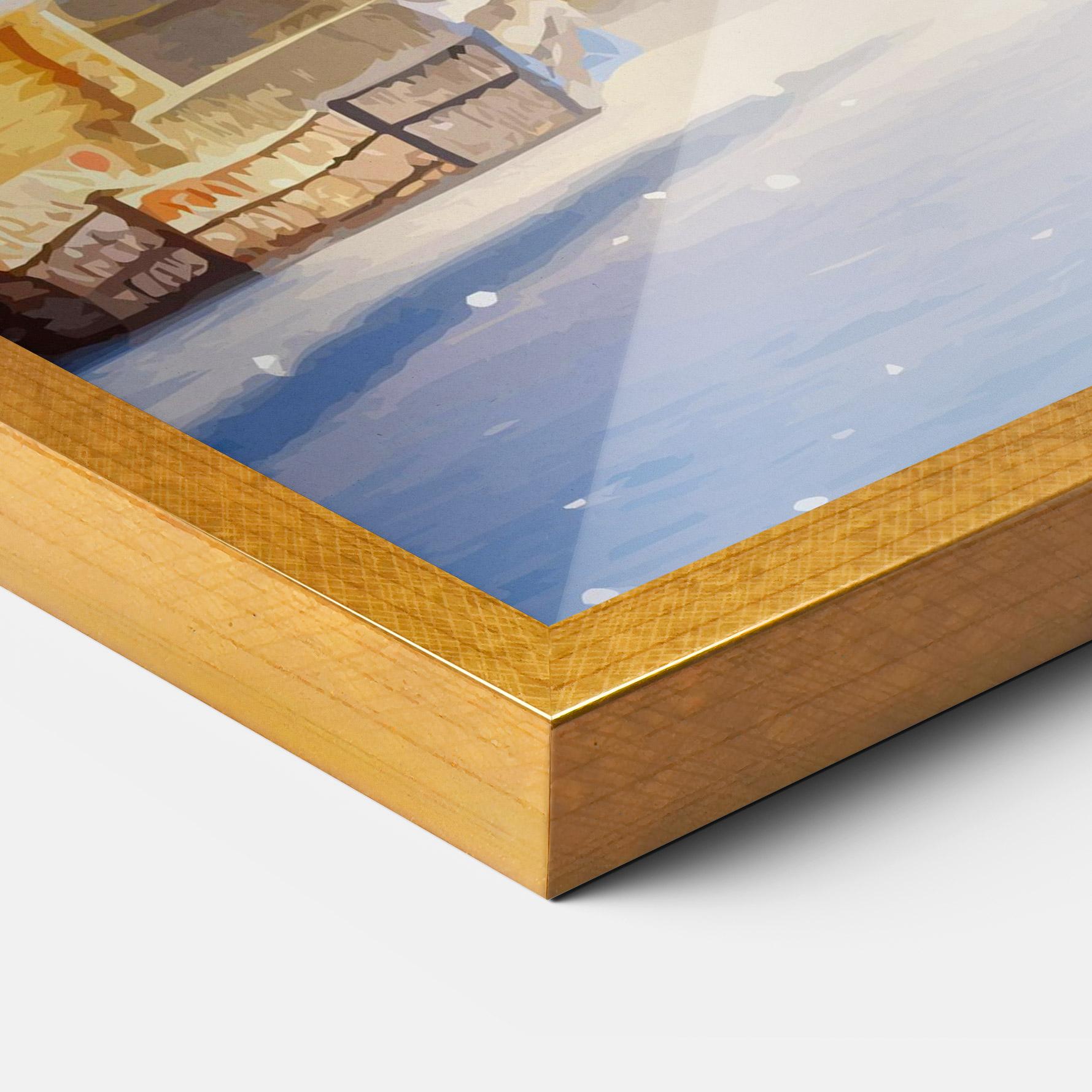 Keretezett Poszter Fairy Tale Christmas House mockup 3