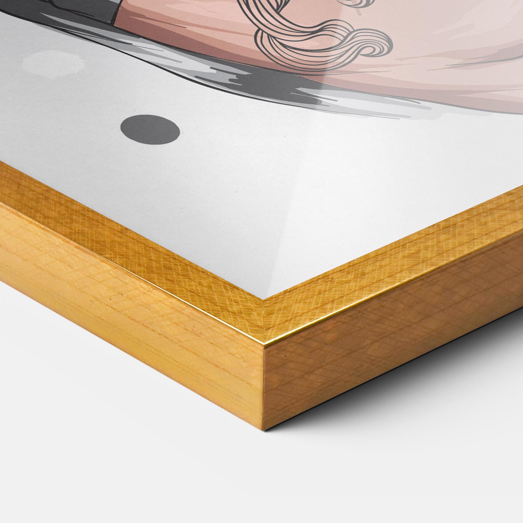 Keretezett Poszter Tattoo Santa mockup 3