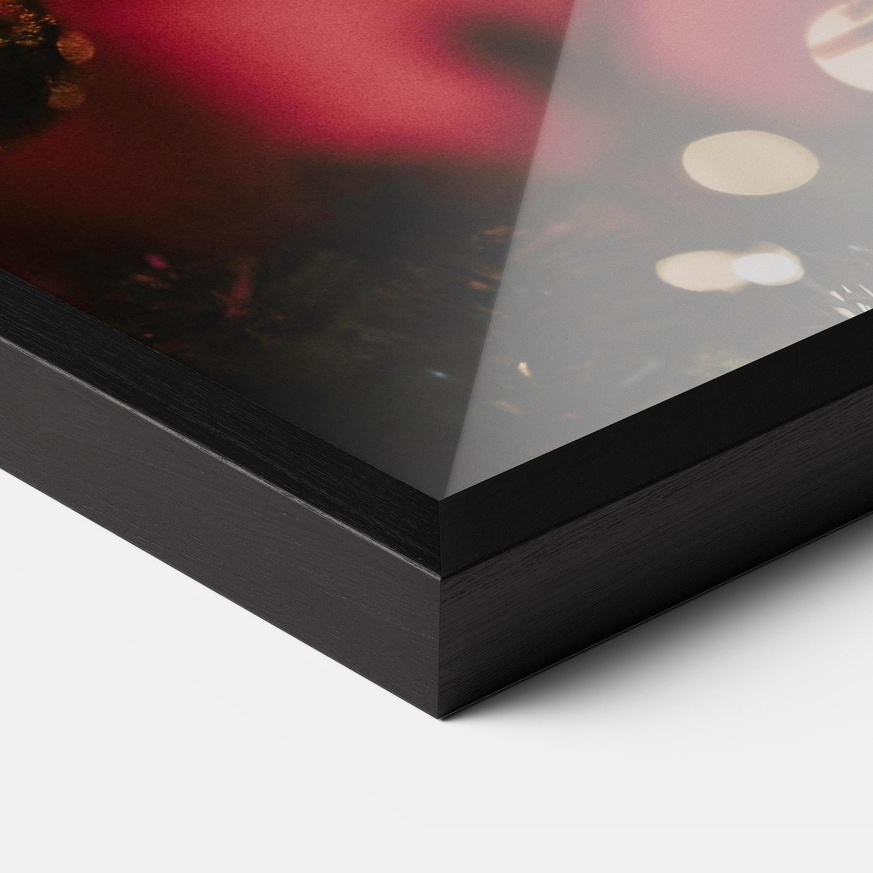 Keretezett Poszter Dark Pink Christmas Balls mockup 3