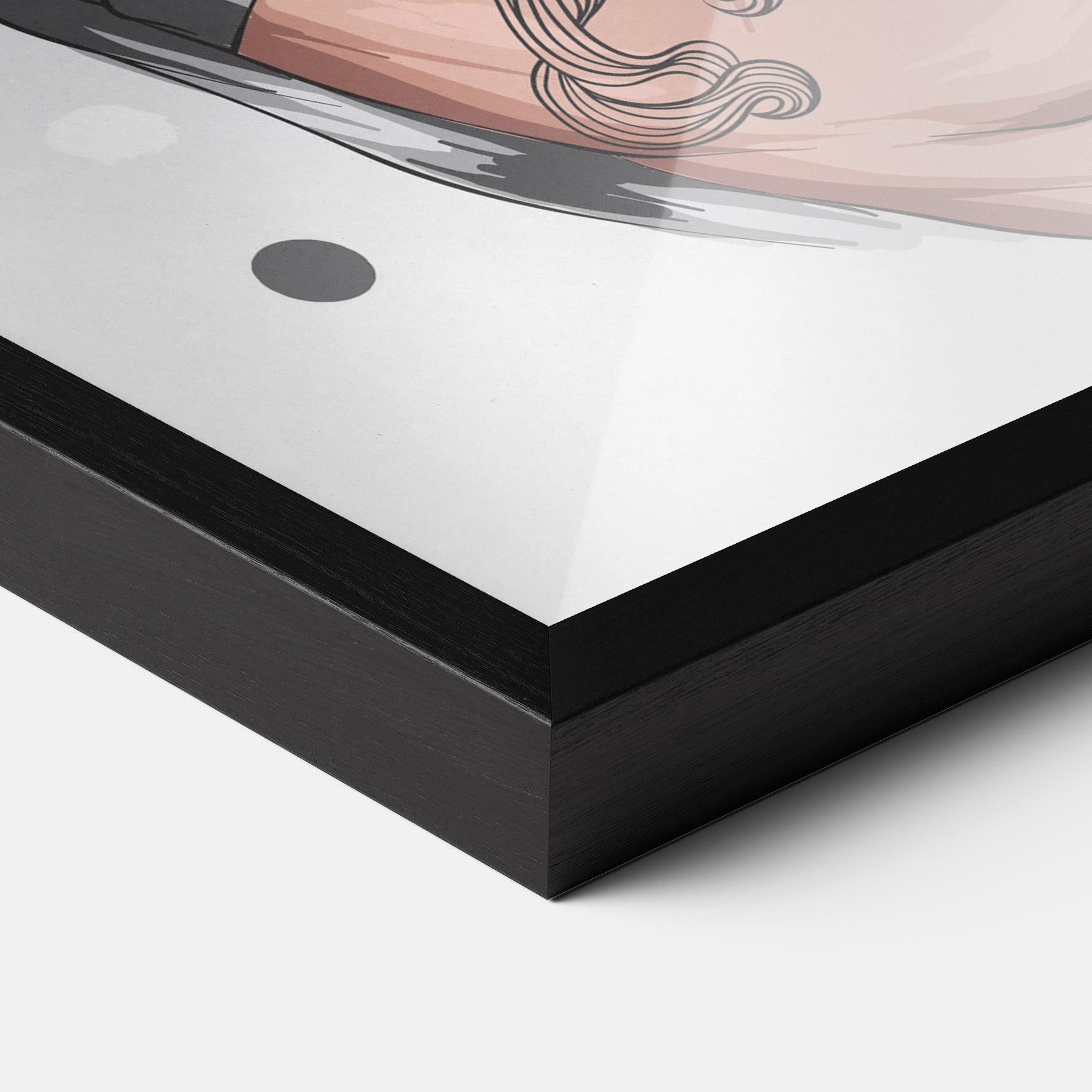 Keretezett Poszter Tattoo Santa mockup 3