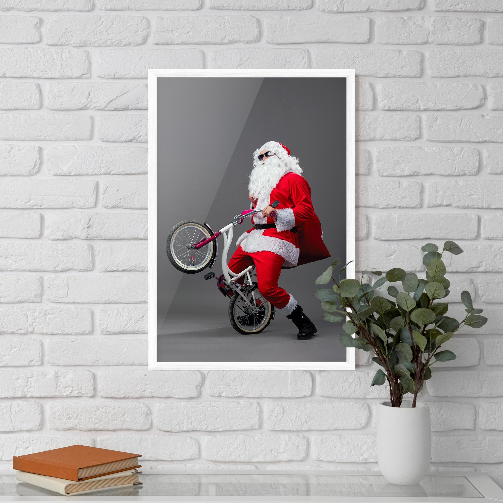Santa Rides Bicycle mockup 5
