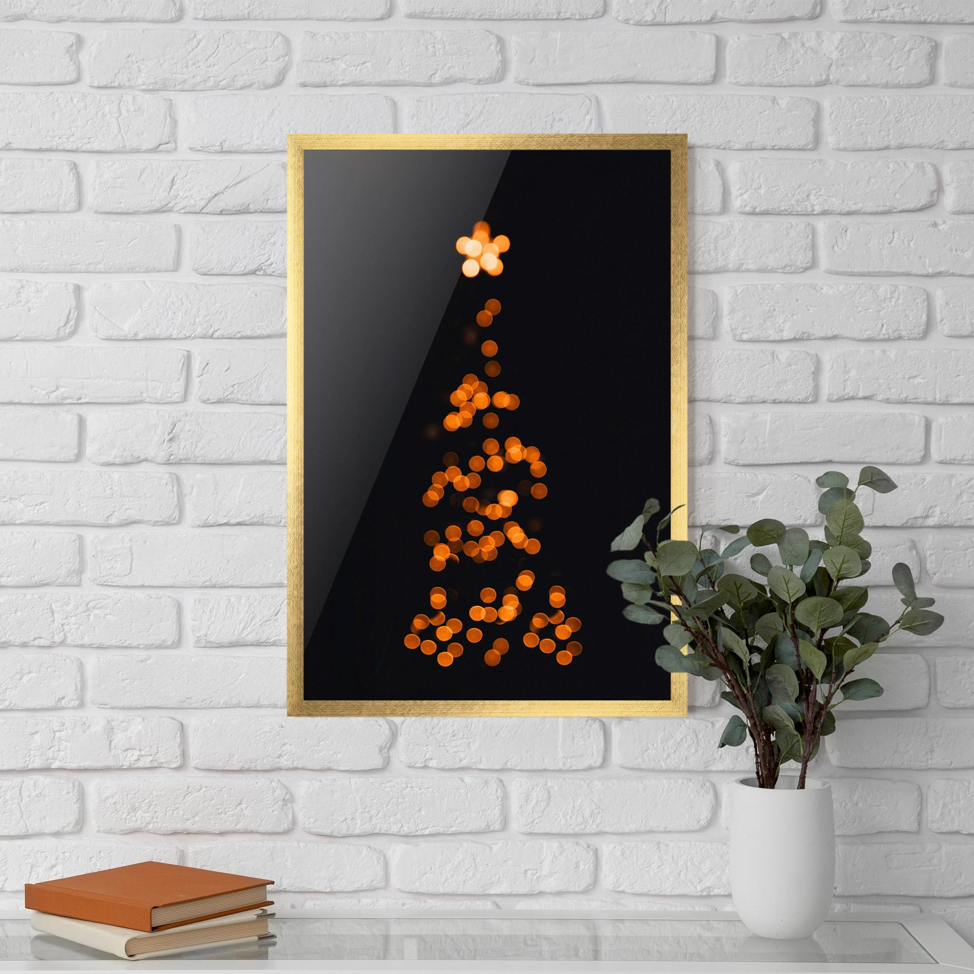 Keretezett Poszter Christmas Lights mockup 5
